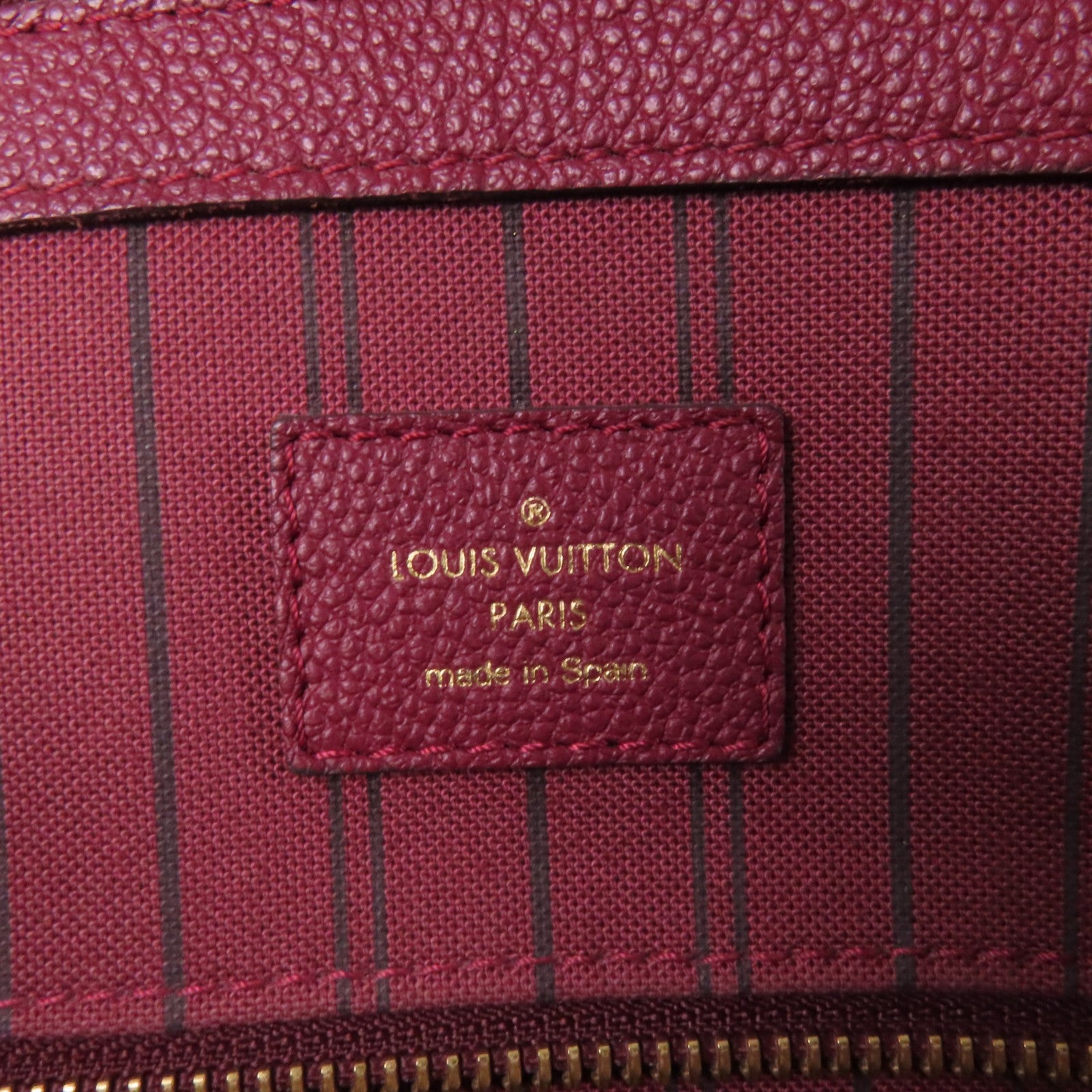 LOUIS VUITTON Monogram Empreinte Pont Neu金扣手挽袋