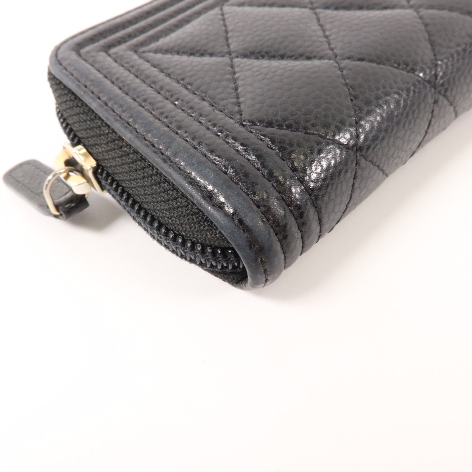 CHANEL 牛皮皮革Boy Chanel Zipped Coin Purse零錢包