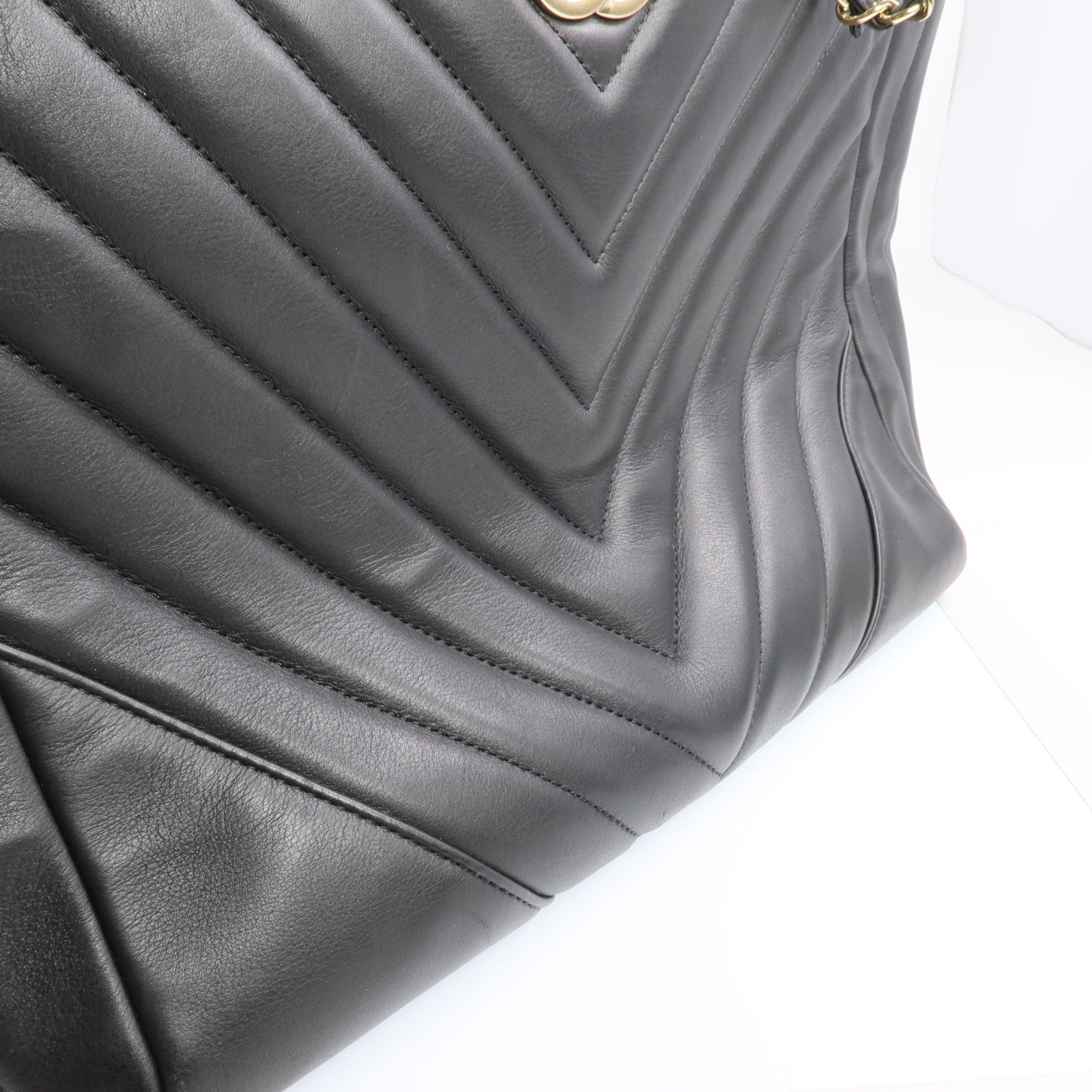 CHANEL 牛皮皮革2way Shoulder Bag金扣手挽肩背兩用袋