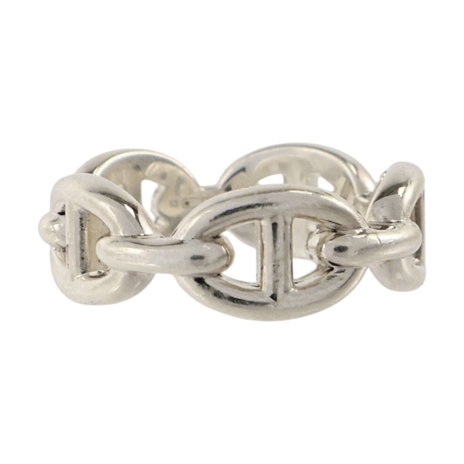 HERMES 925純銀Chaine D'Ancre Enchainee Ring戒指