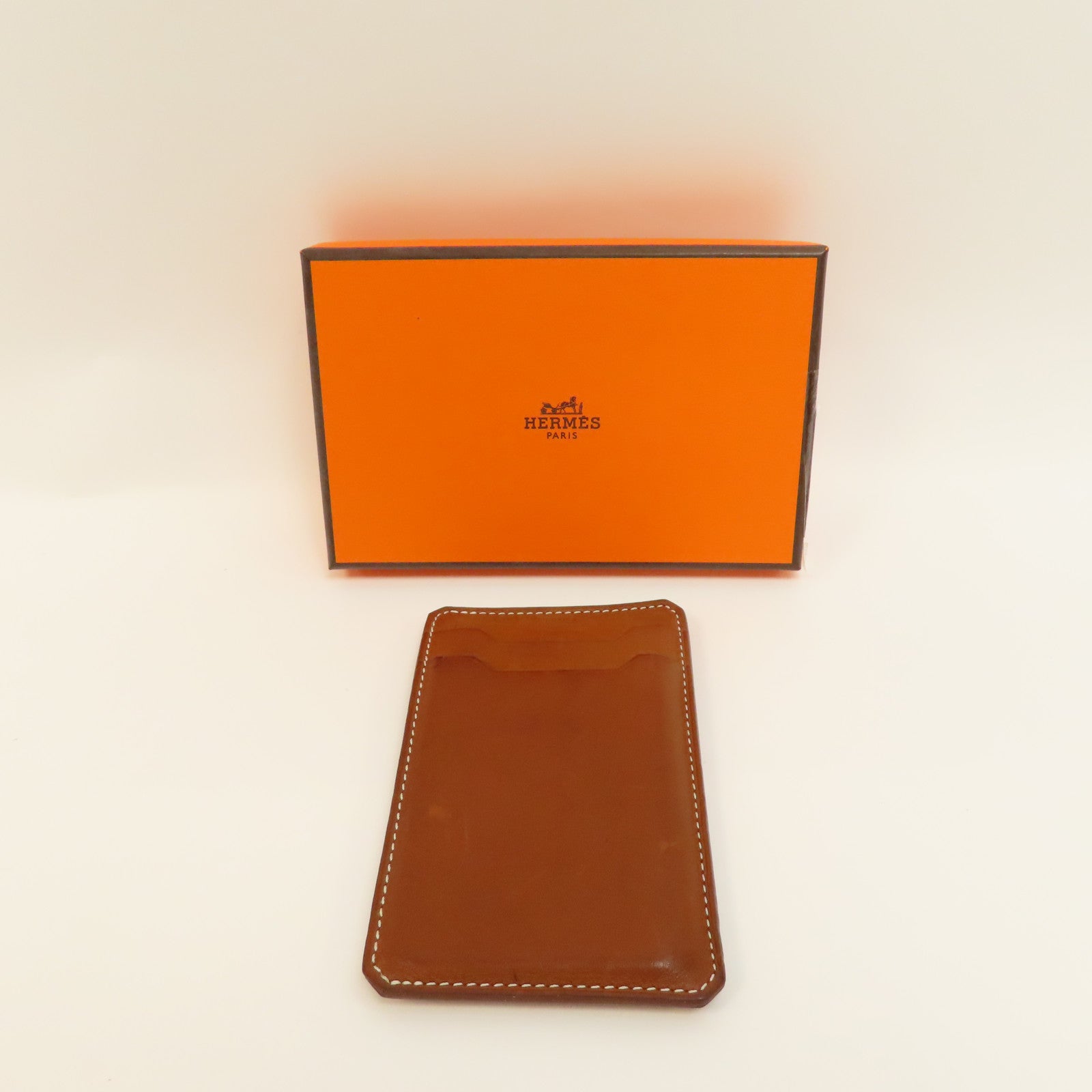 HERMES 牛皮皮革Card Case卡片套啡色