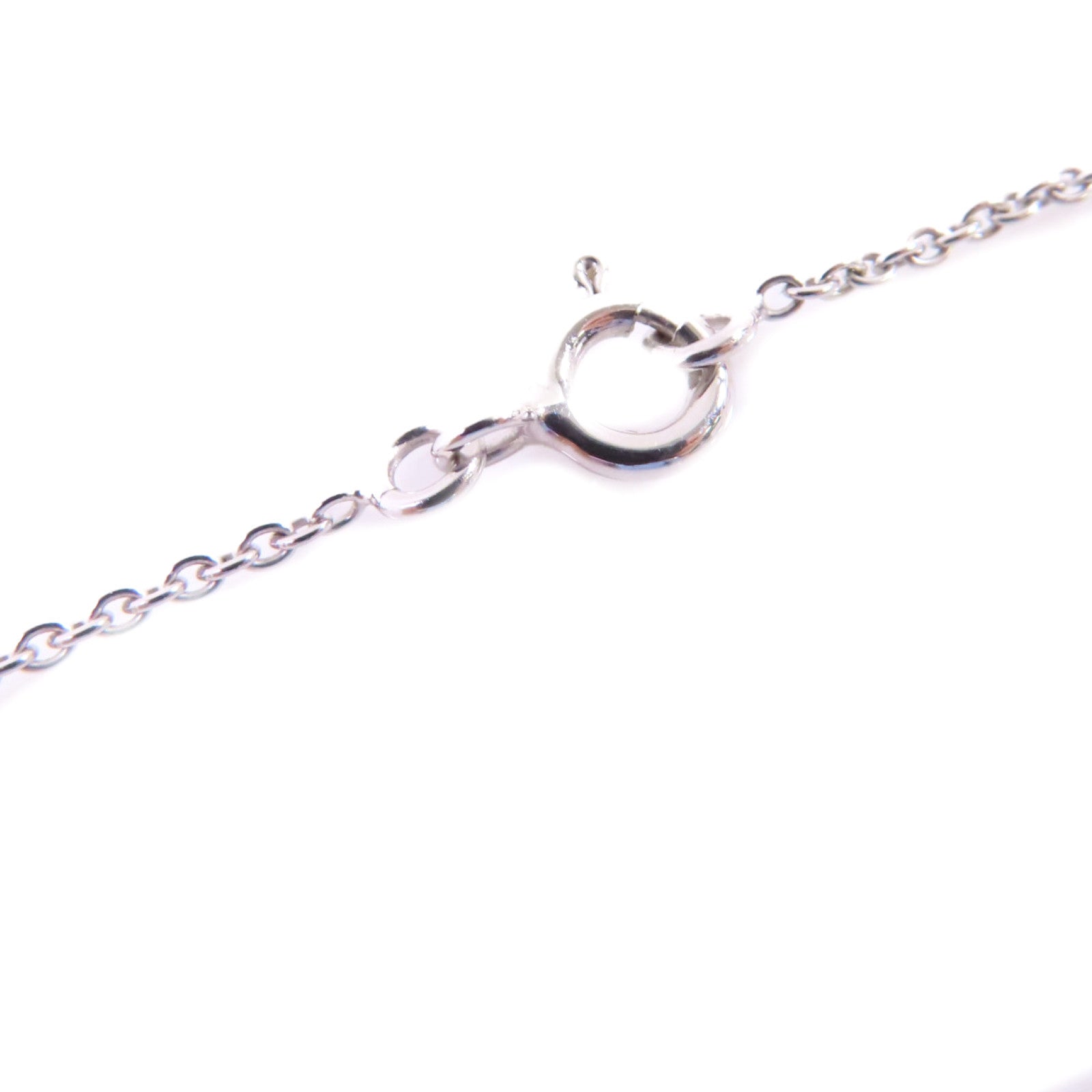 Dior 18K白金/鑽石Rose Des Vents Diamond Necklace銀扣項鏈黑色/銀色