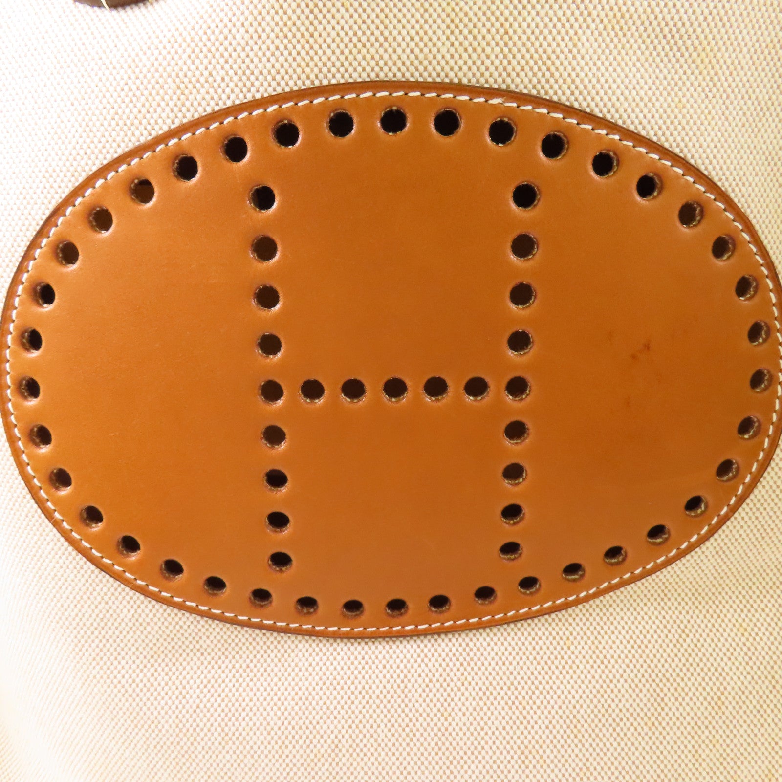 HERMES 帆布Handbag銀扣手挽袋