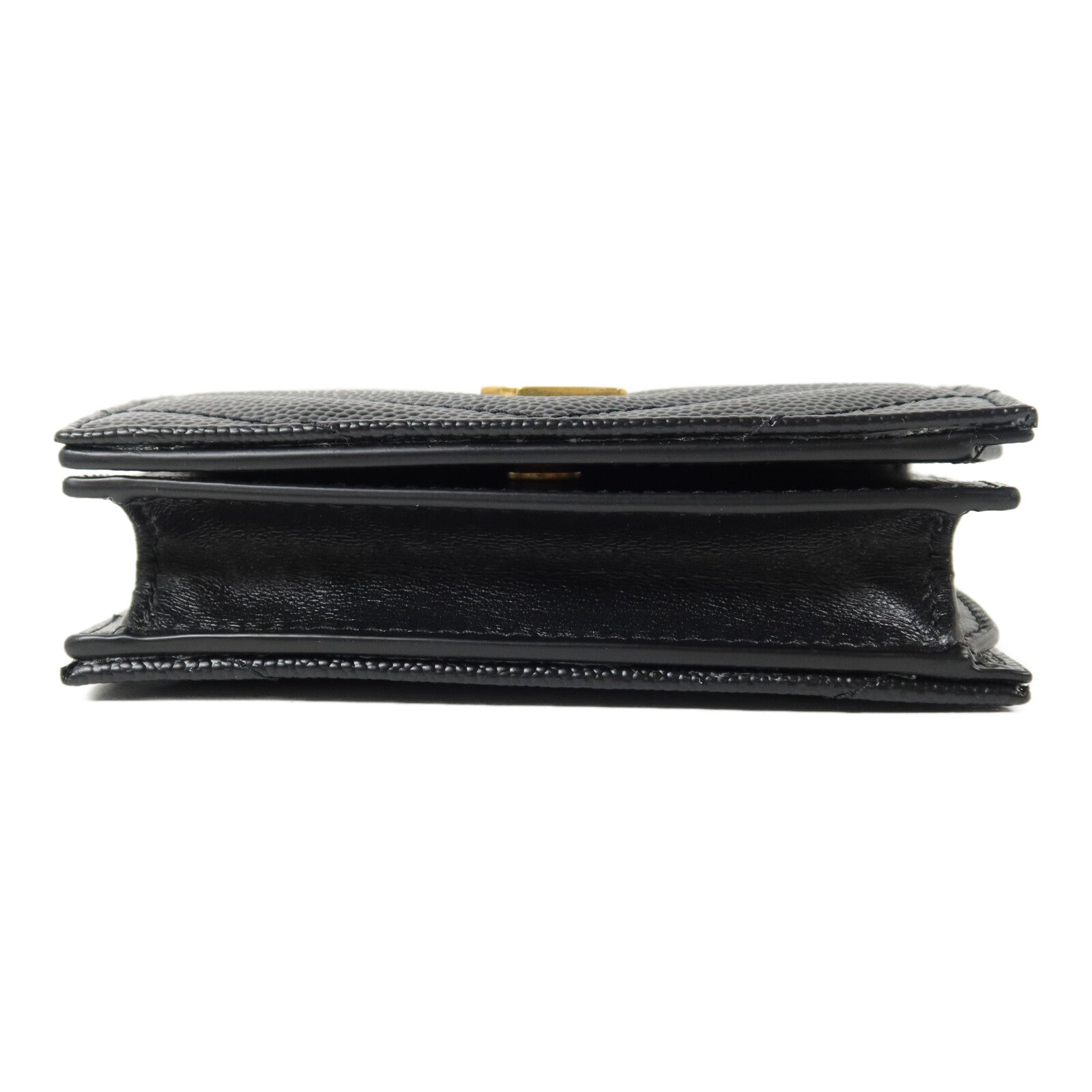 SAINT LAURENT 牛皮皮革Cassandre Matelasse Flap Card Case錢包