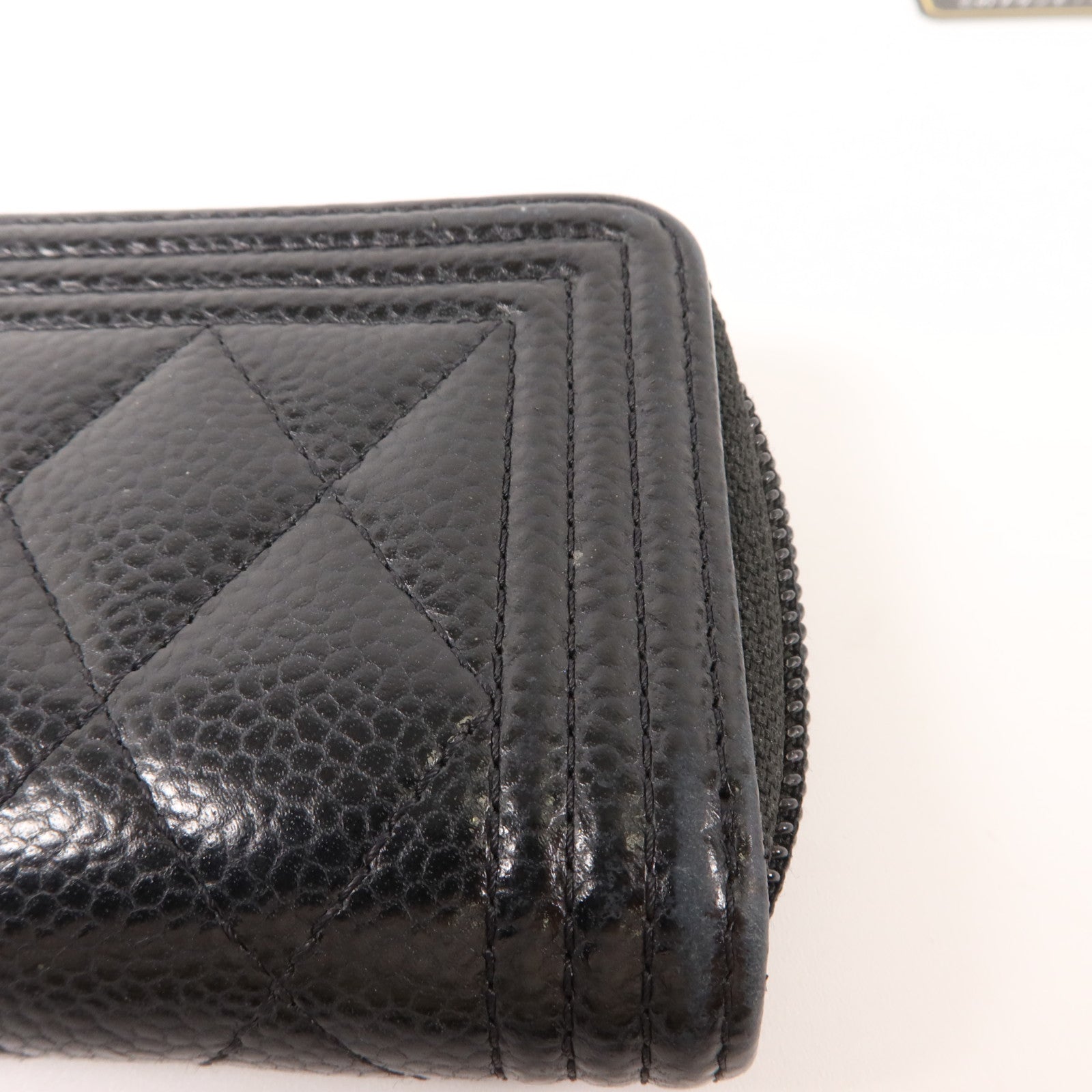 CHANEL 牛皮皮革Boy Chanel Zipped Coin Purse零錢包