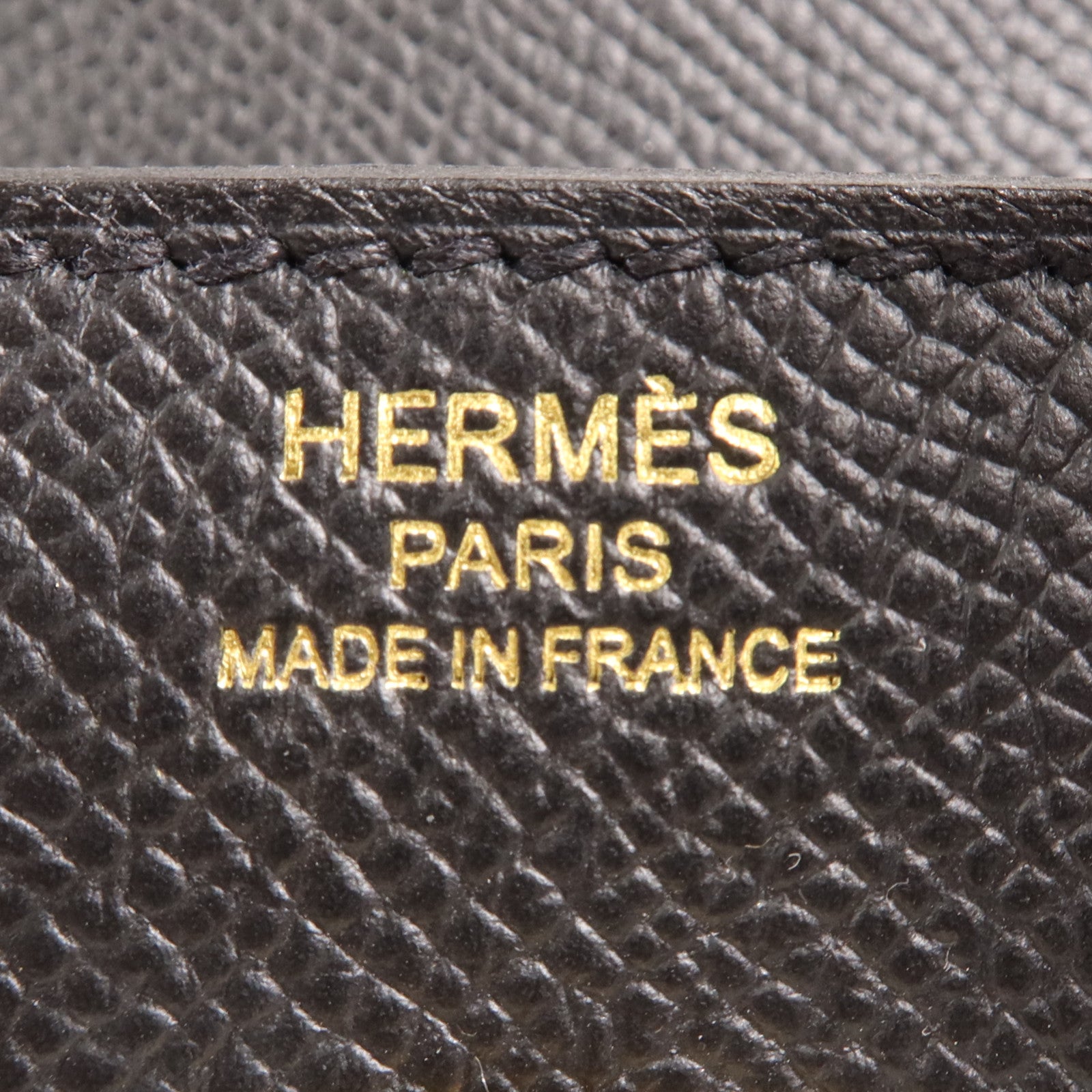 HERMES Epsom皮革Birkin 25金扣手挽袋Noir