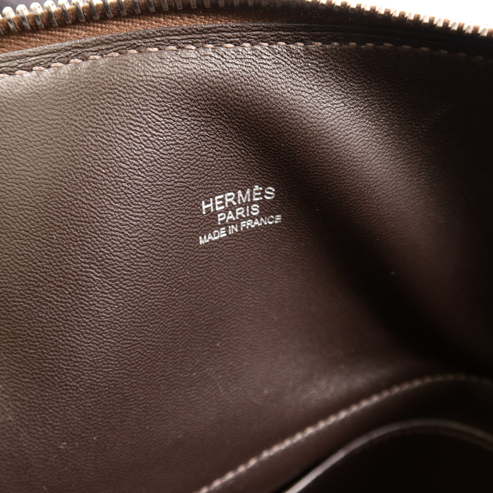 HERMES Togo皮革Bolide 31手挽肩背兩用袋Chocolat
