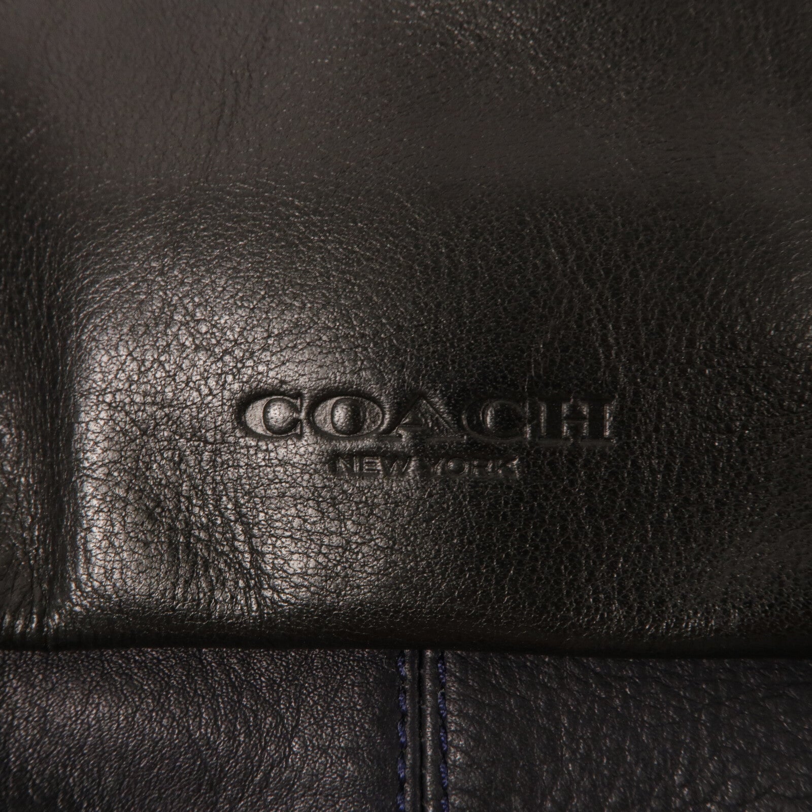 COACH 牛皮皮革Manhattan Foldover Tote Bag手挽肩背兩用袋
