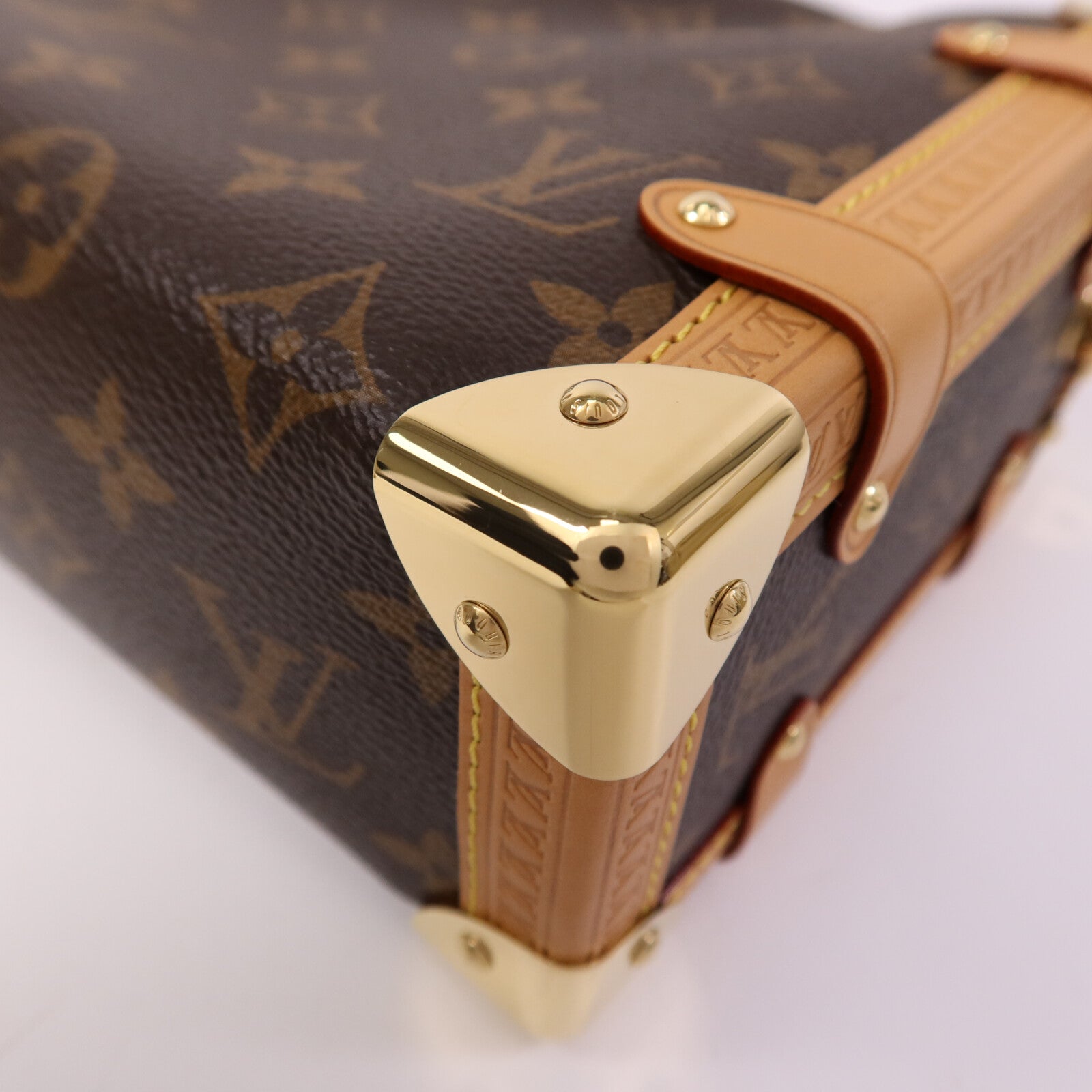 LOUIS VUITTON 【激減優惠】Monogram Side Trunk金扣手挽肩背兩用袋