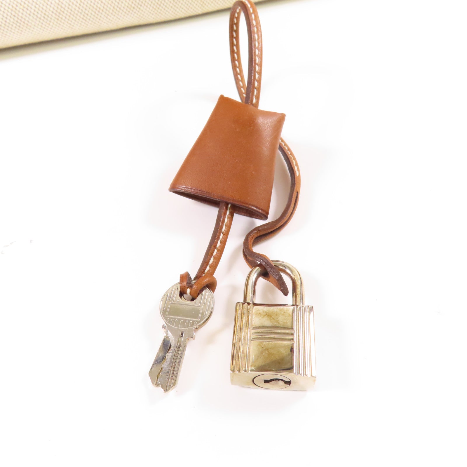 HERMES 帆布Handbag銀扣手挽袋