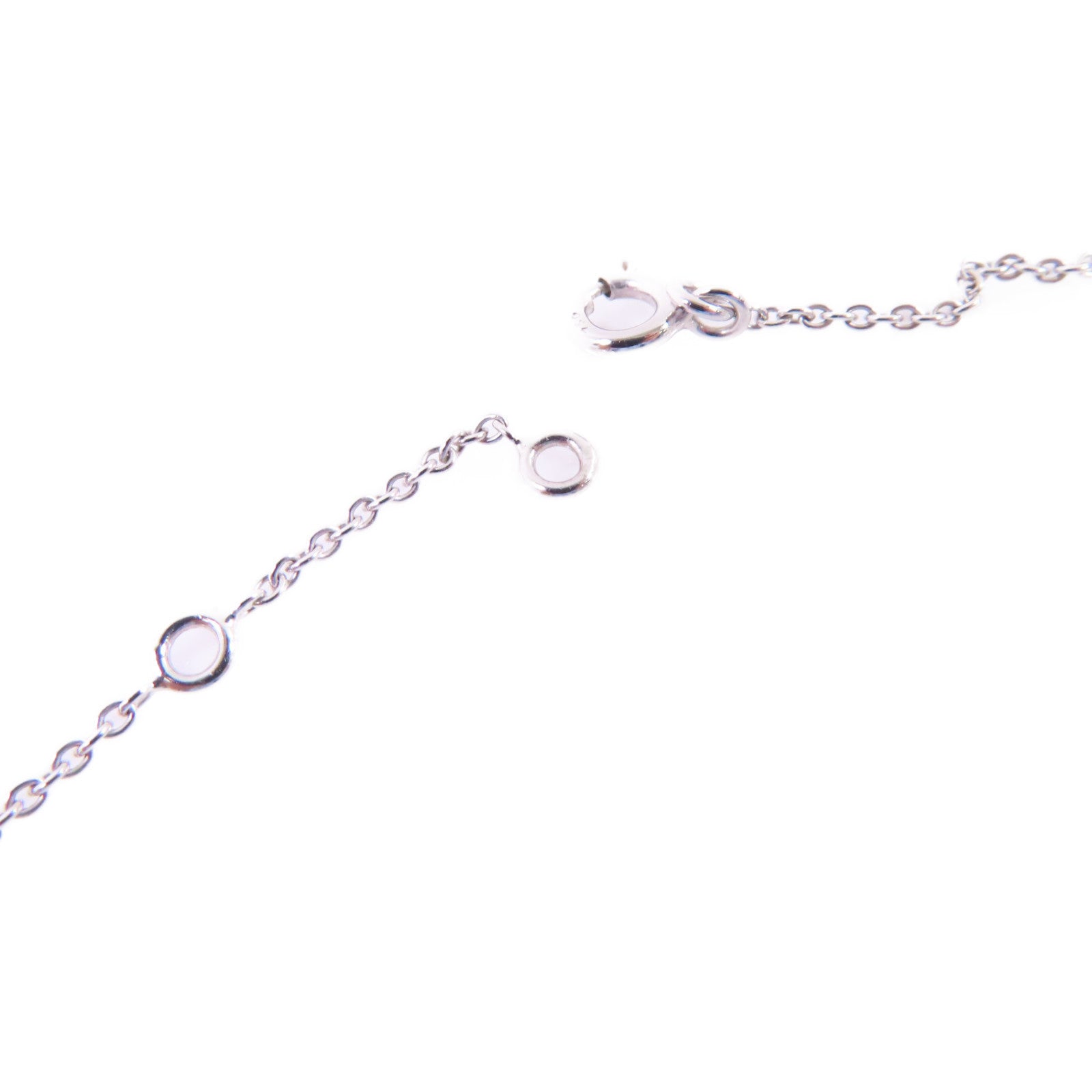 Dior 18K白金/鑽石Rose Des Vents Diamond Necklace銀扣項鏈黑色/銀色