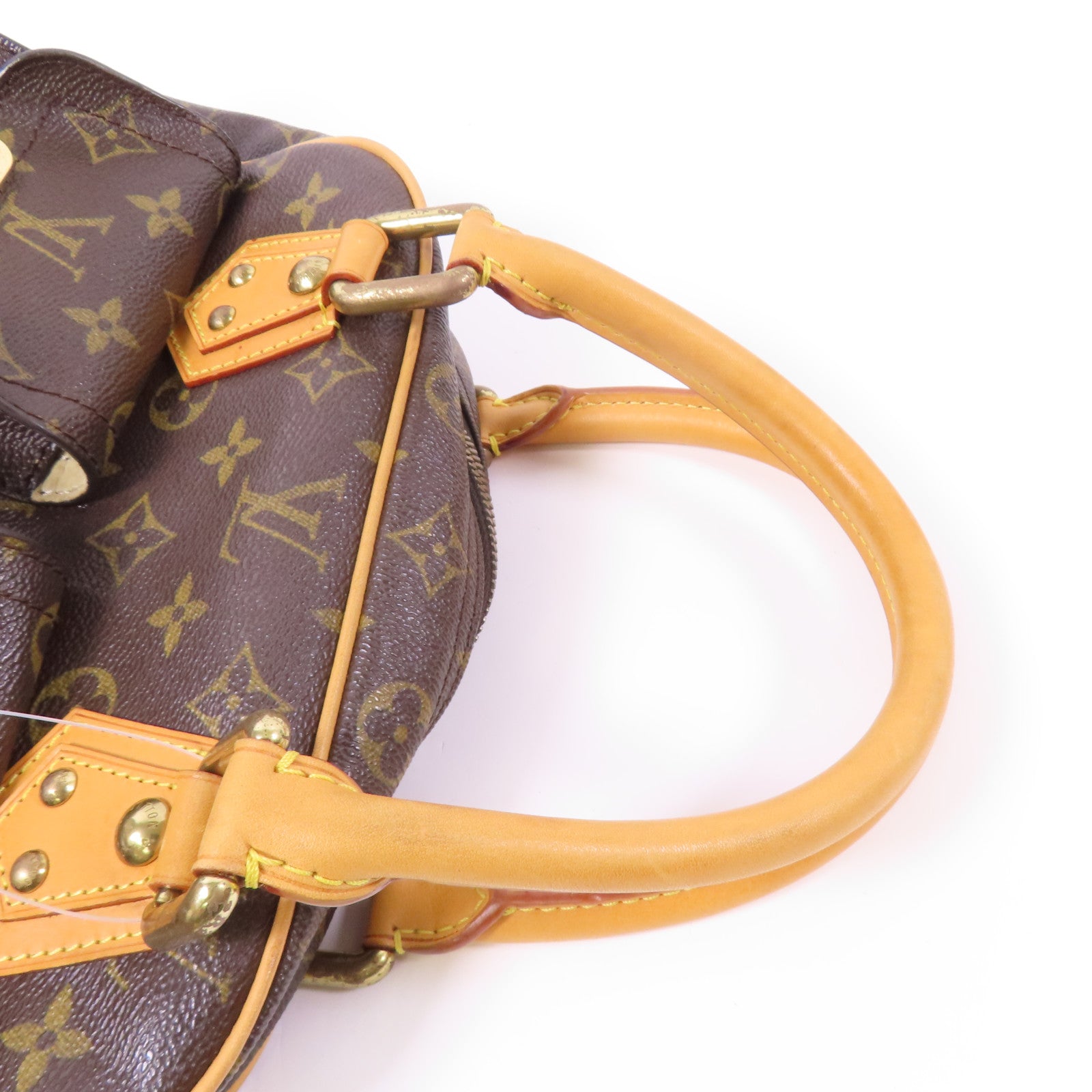 LOUIS VUITTON Monogram Manhattan PM手挽袋棕色