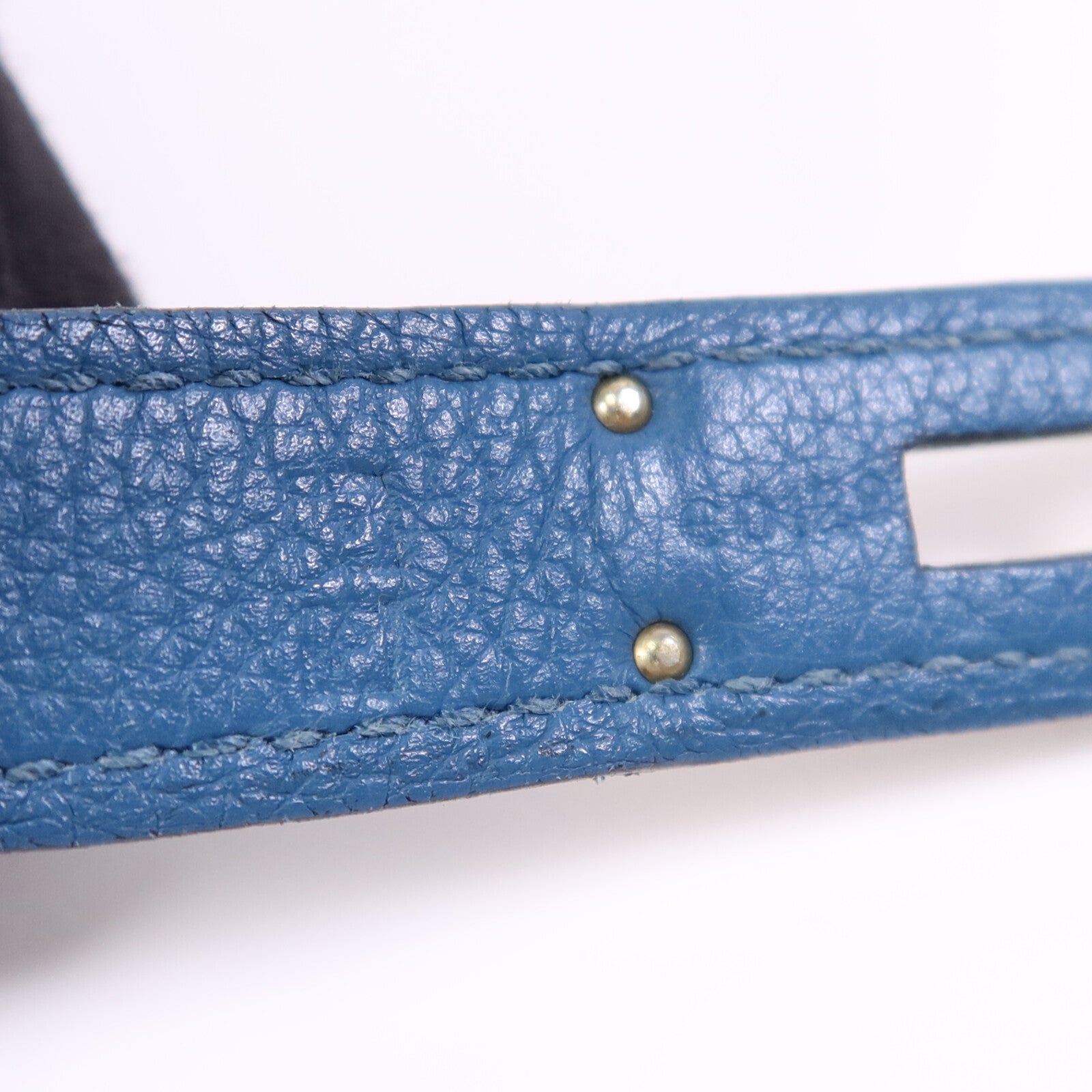 HERMES Togo皮革Birkin 30銀扣手挽袋Vert Bosphore