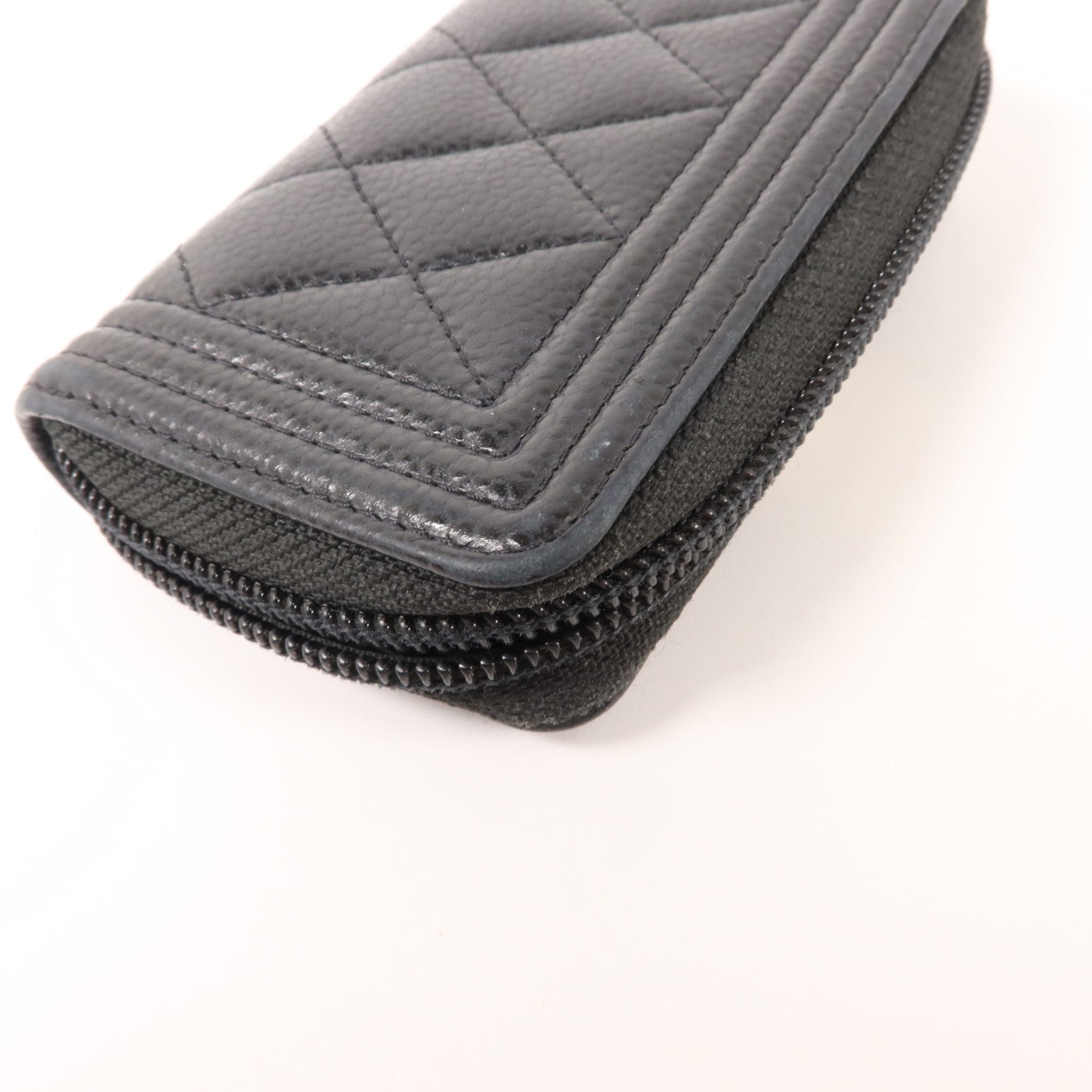 CHANEL 牛皮皮革Boy Chanel Zipped Coin Purse零錢包