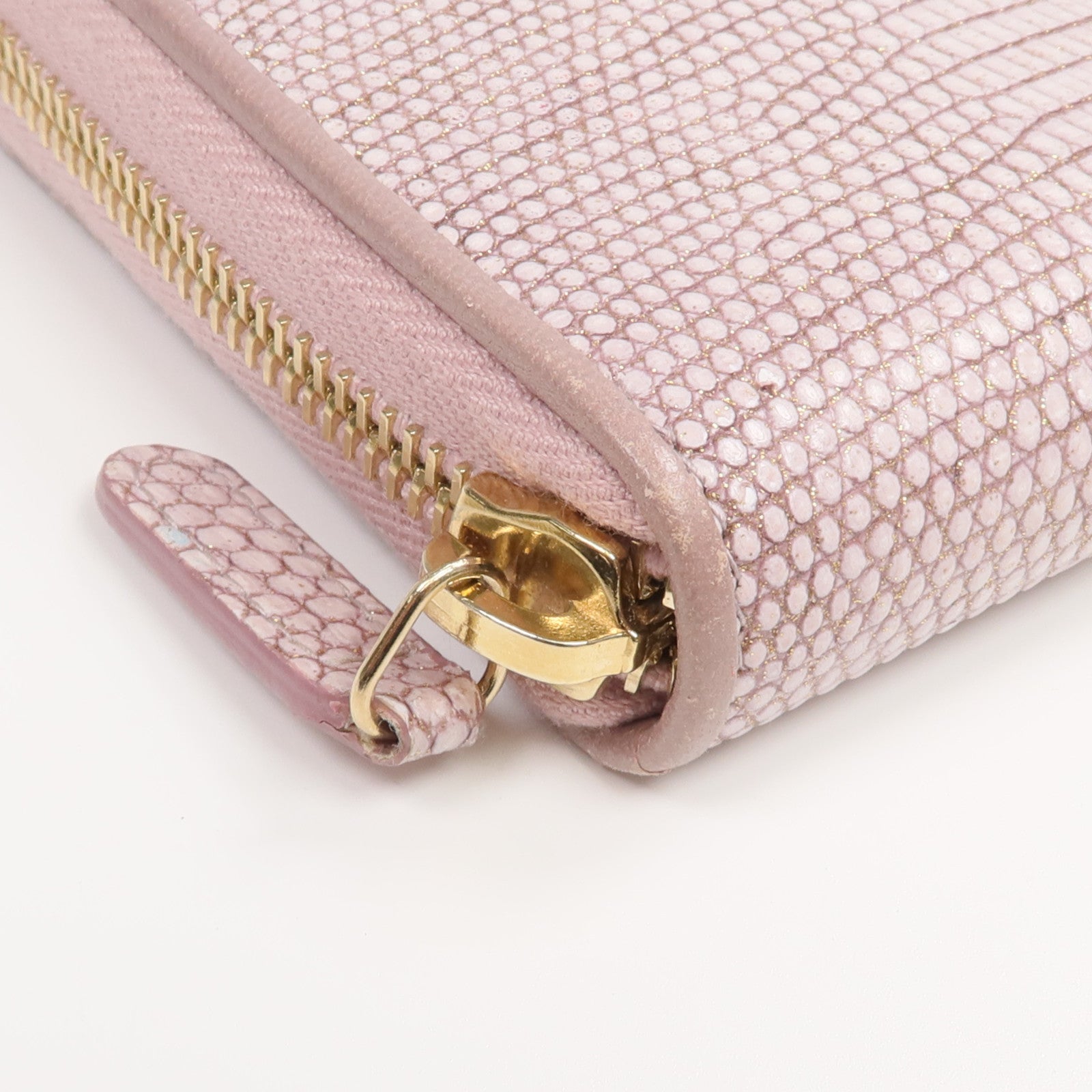 CHANEL 【激減優惠】蜥蝪皮革Long Wallet金扣長錢包
