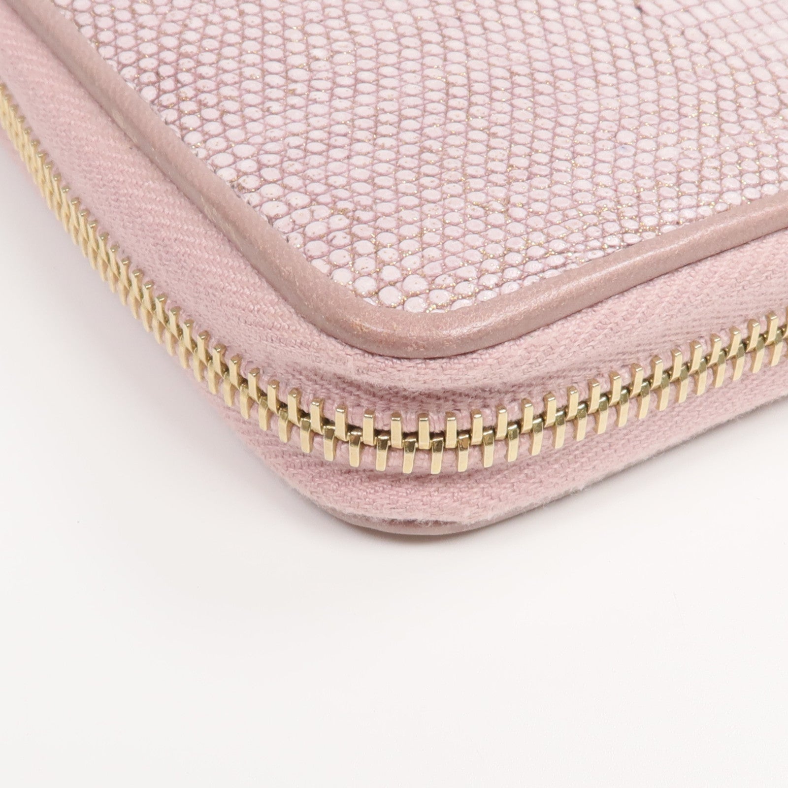 CHANEL 【激減優惠】蜥蝪皮革Long Wallet金扣長錢包