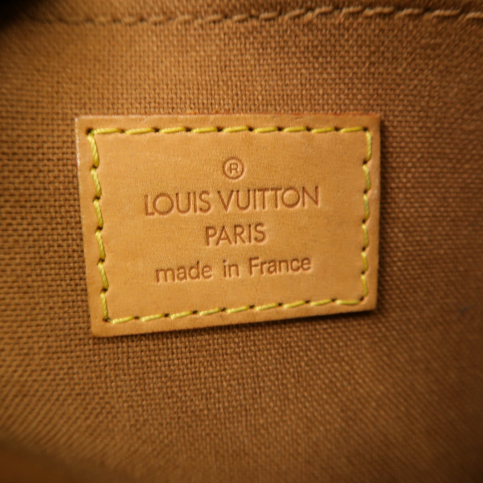 LOUIS VUITTON Monogram Popincourt金扣手挽袋棕色