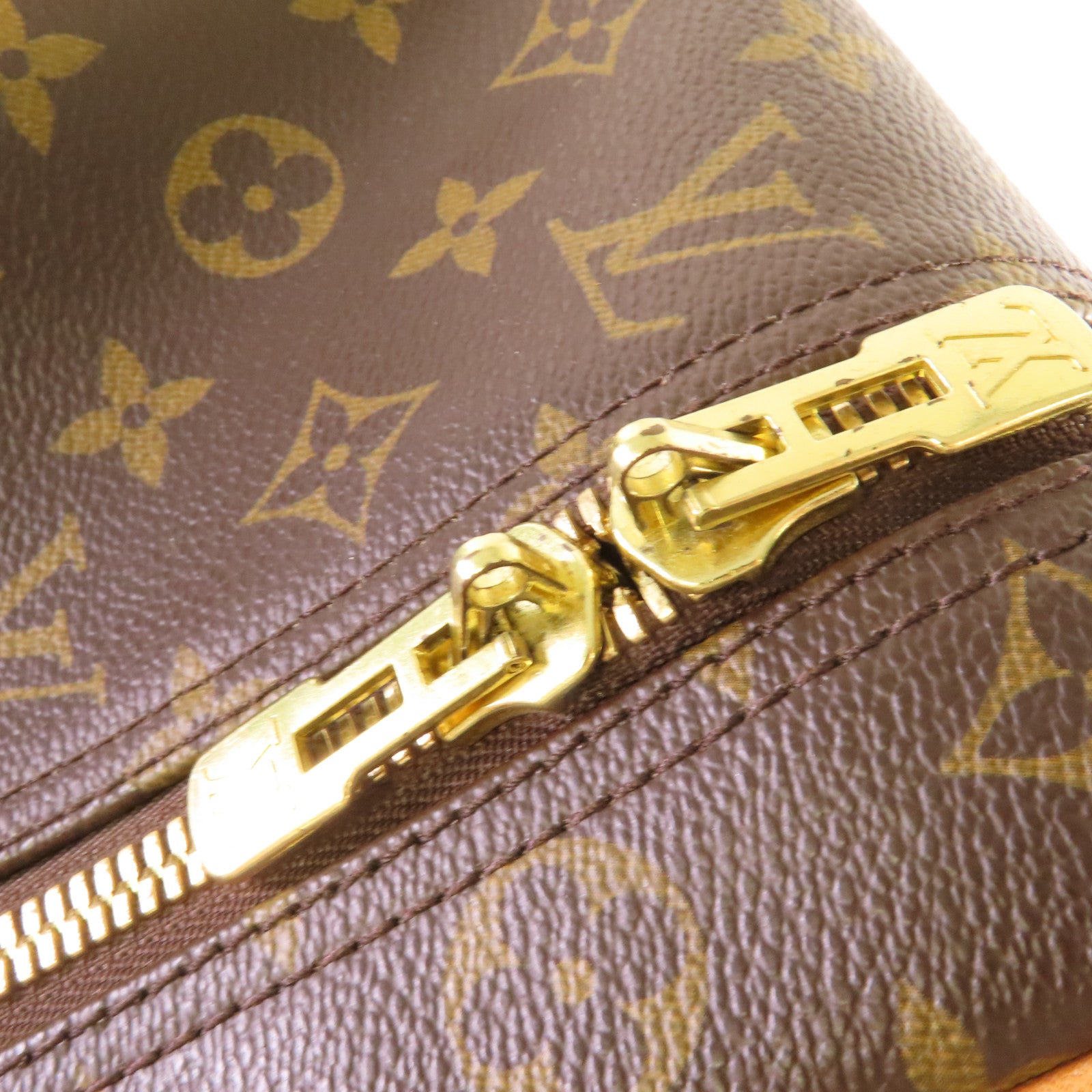 LOUIS VUITTON Monogram Sirius 55 Boston Bag金扣手提袋啡色