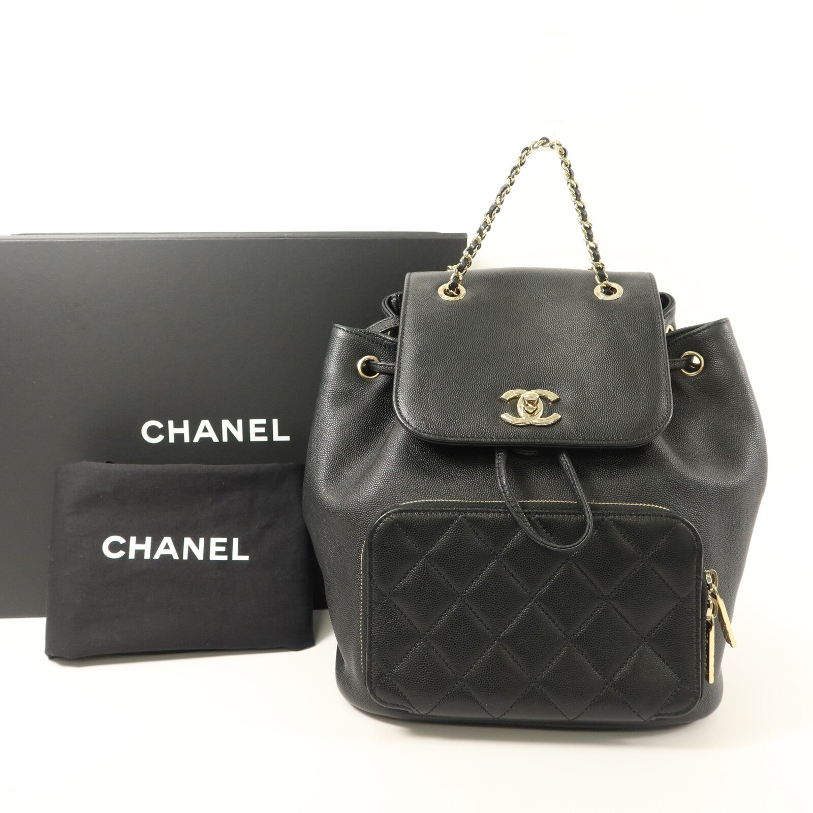 CHANEL 牛皮皮革Affinity Backpack背包