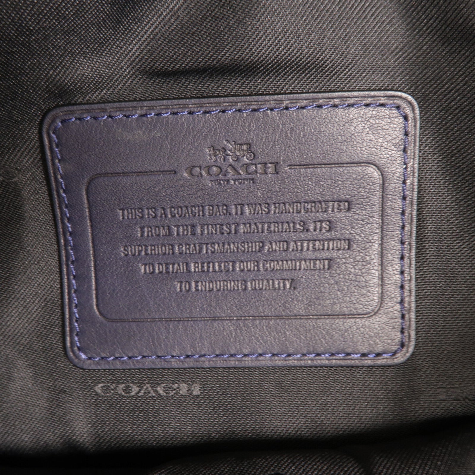 COACH 牛皮皮革Manhattan Foldover Tote Bag手挽肩背兩用袋