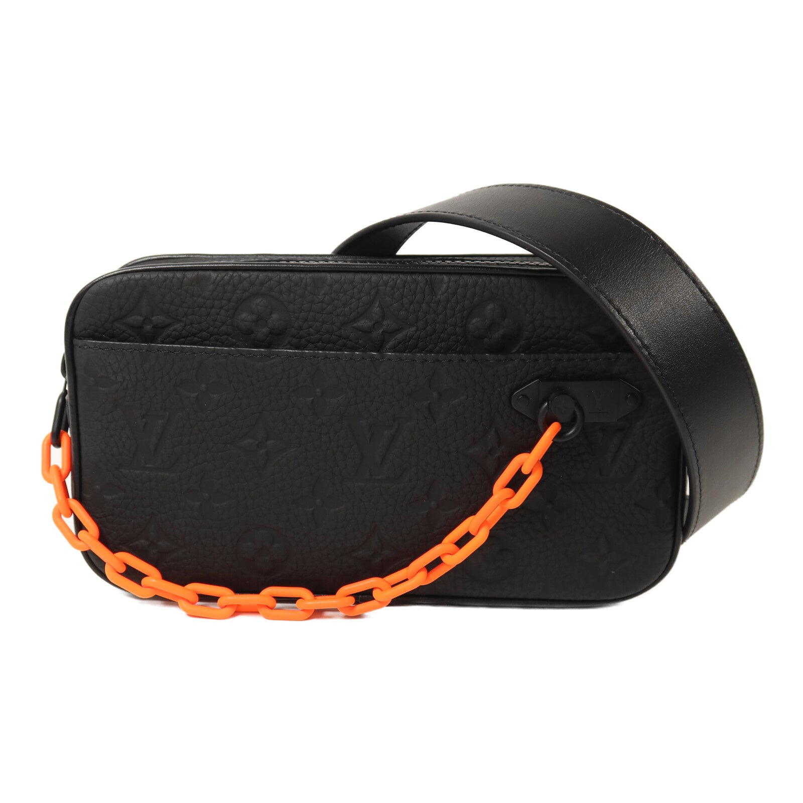 LOUIS VUITTON Monogram Taurillon Pochette Volga Uniform腰包