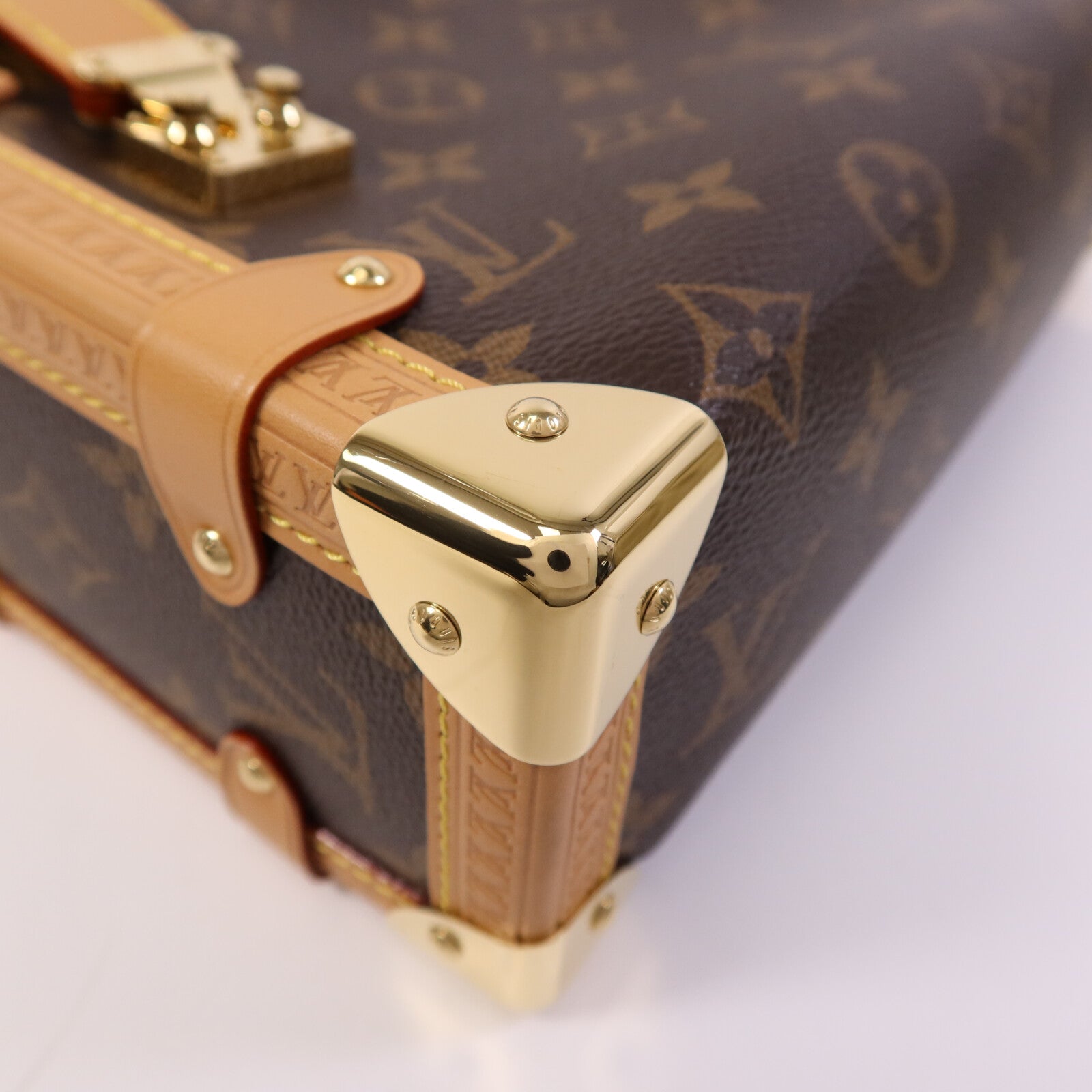 LOUIS VUITTON 【激減優惠】Monogram Side Trunk金扣手挽肩背兩用袋