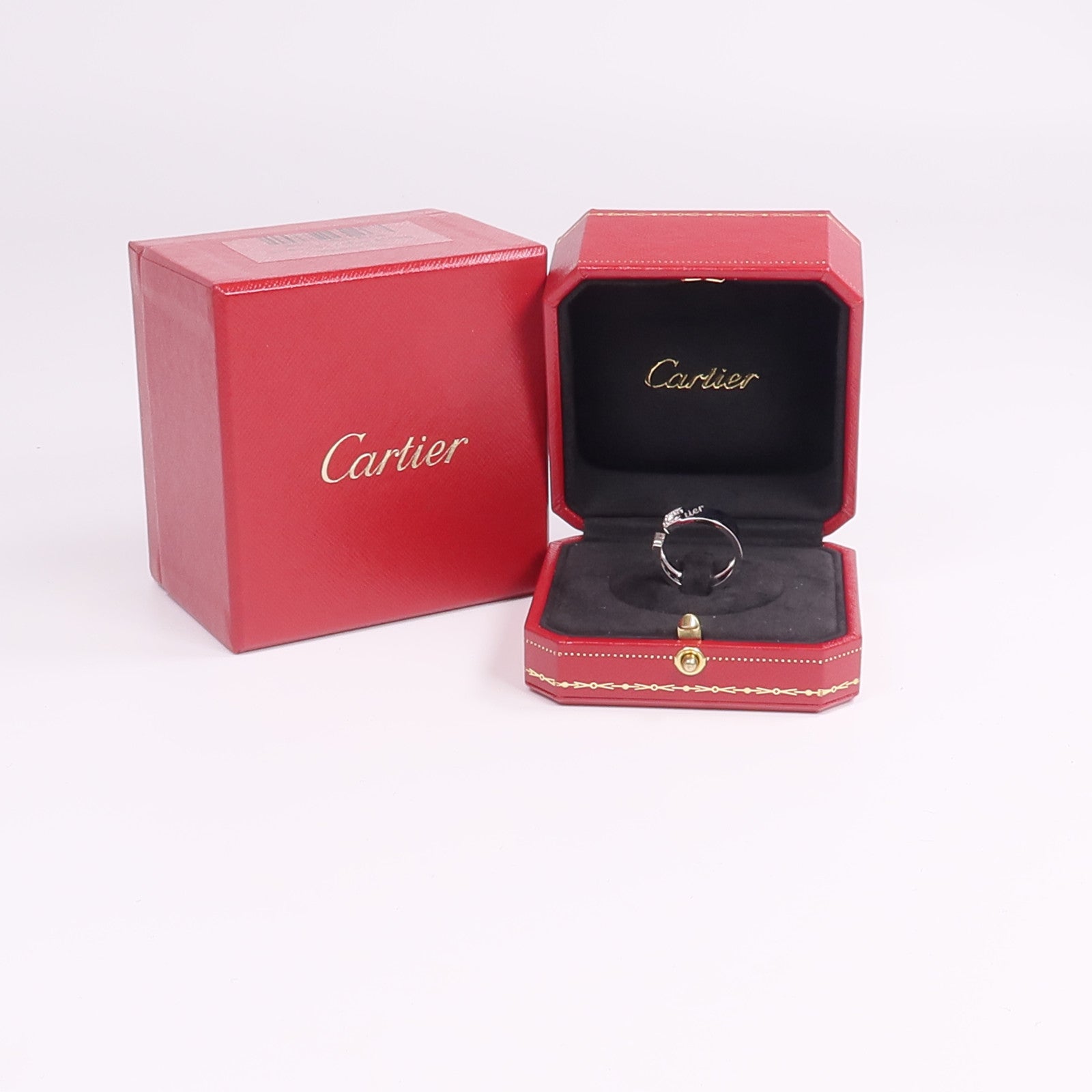 CARTIER 18K白金C2 Diamond Ring鑽石戒指Cartier#53/US#6.5