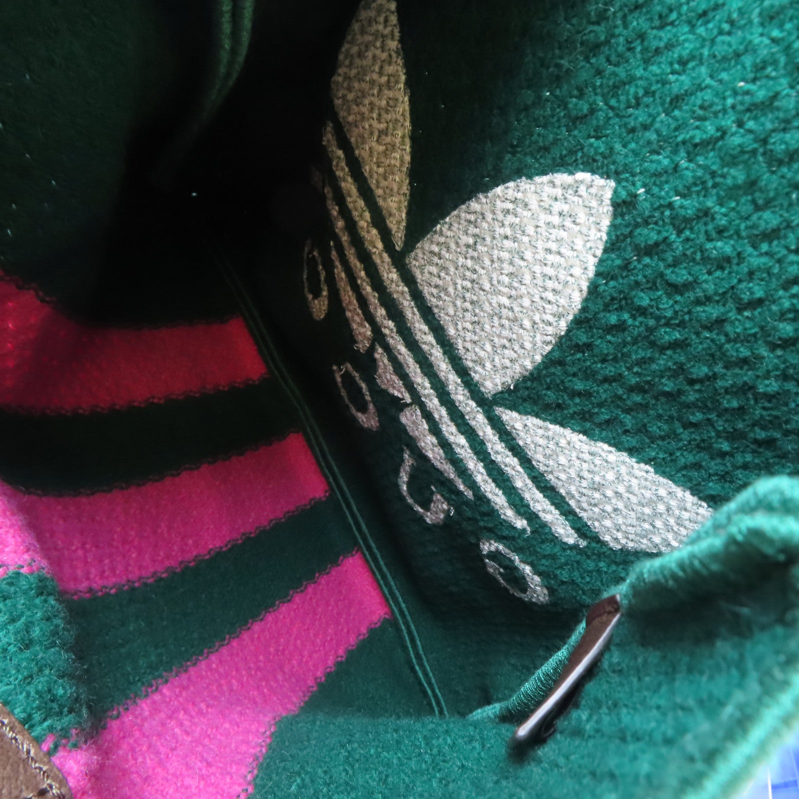 GUCCI 布料Gucci Adidas Medium Tote Bag手挽袋綠色/粉紅色