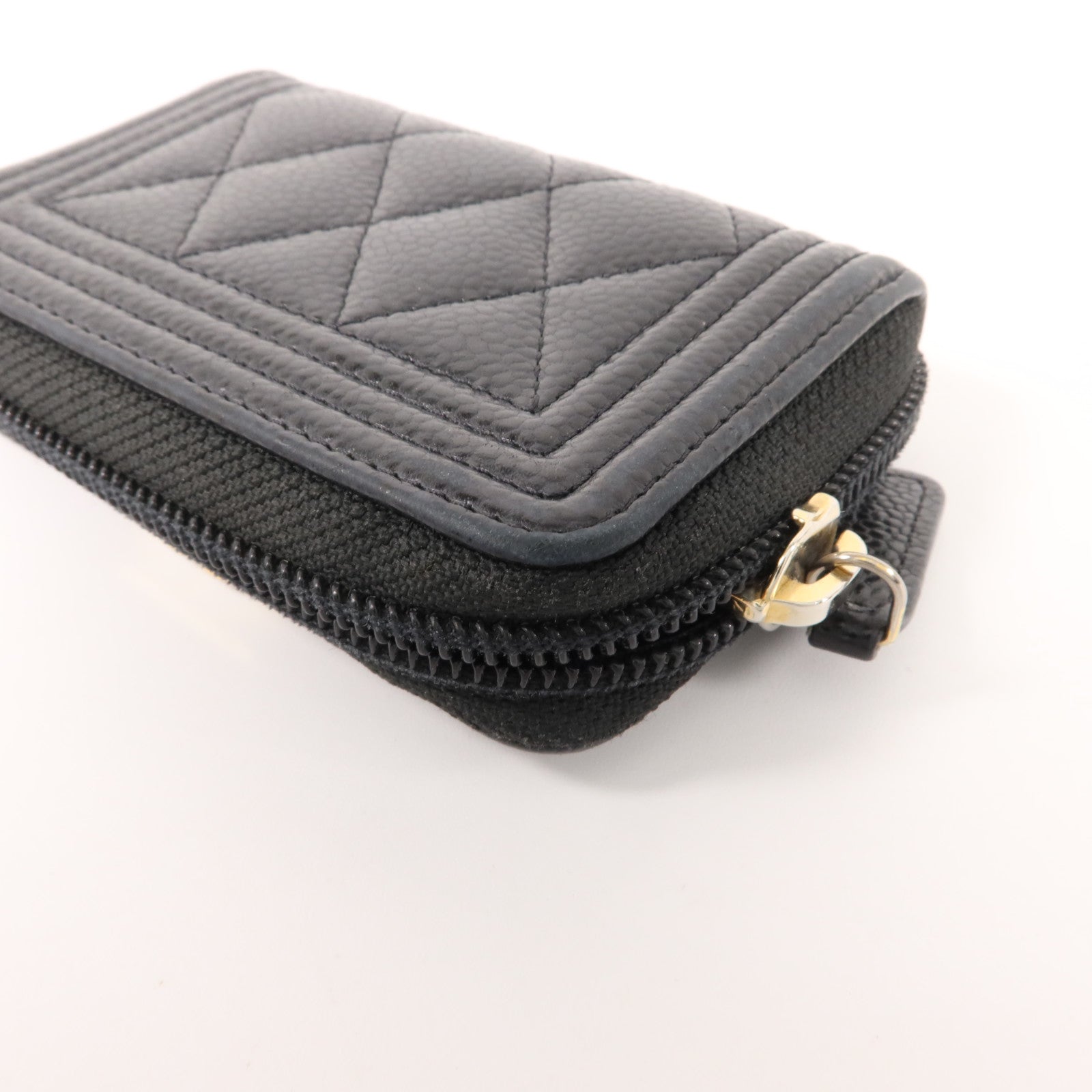 CHANEL 牛皮皮革Boy Chanel Zipped Coin Purse零錢包
