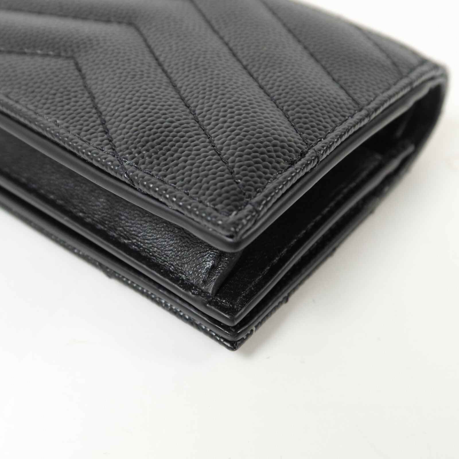 SAINT LAURENT 牛皮皮革Cassandre Matelasse Flap Card Case錢包