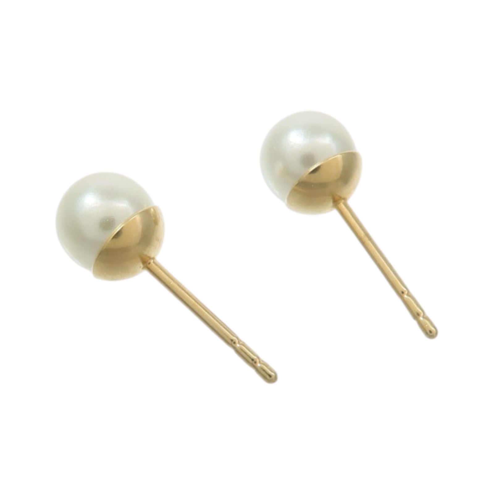 Dior 金屬/PVC Tribal Pearl Hoop Earrings耳環