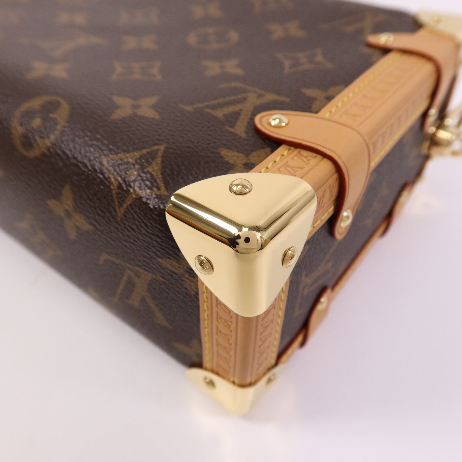 LOUIS VUITTON 【激減優惠】Monogram Side Trunk金扣手挽肩背兩用袋