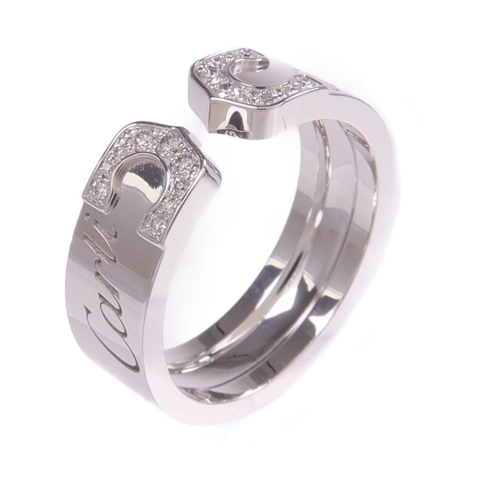 CARTIER 18K白金C2 Diamond Ring鑽石戒指Cartier#53/US#6.5