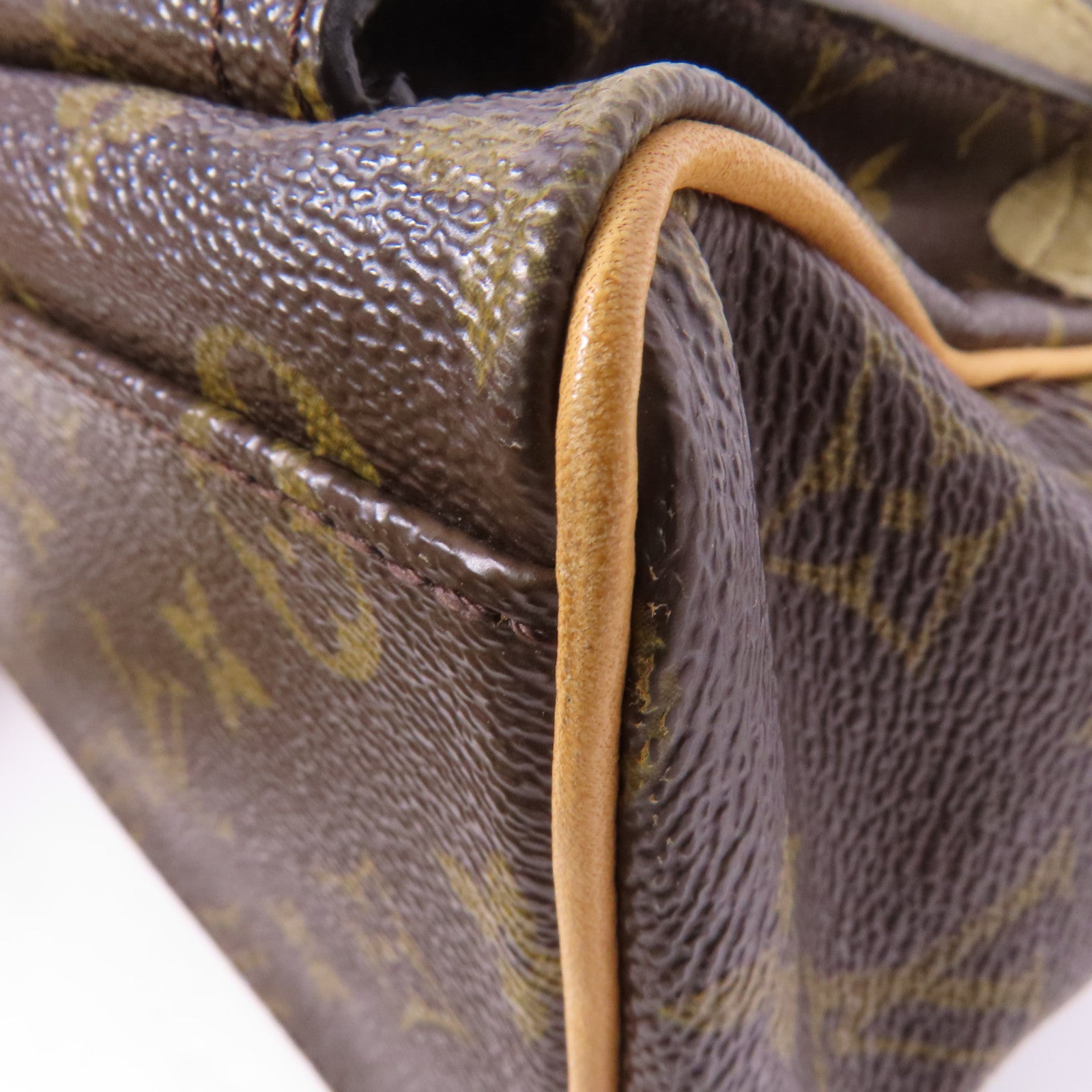 LOUIS VUITTON Monogram Manhattan PM手挽袋棕色