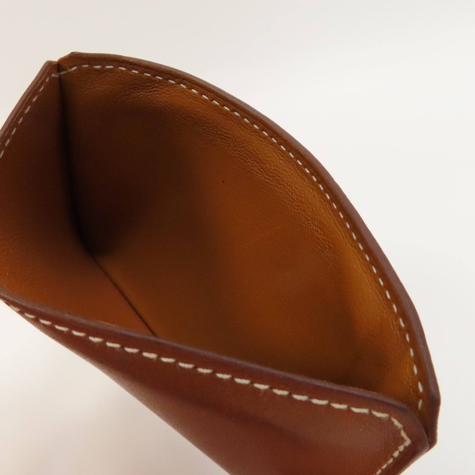 HERMES 牛皮皮革Card Case卡片套啡色