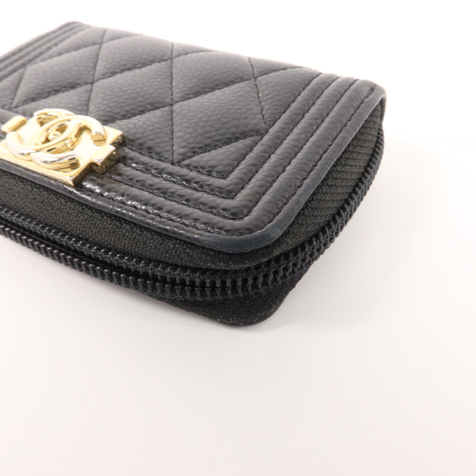 CHANEL 牛皮皮革Boy Chanel Zipped Coin Purse零錢包