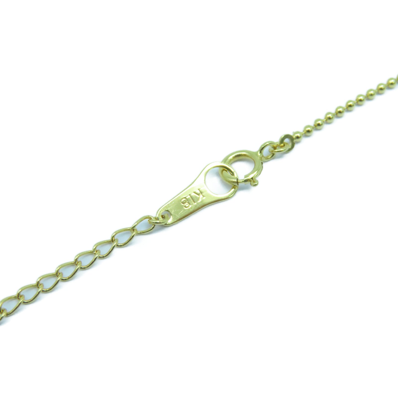 JEWELRY 【激減優惠】18K黃金Emerald Necklace 0.35ct綠寶石/0.30ct鑽石項鍊