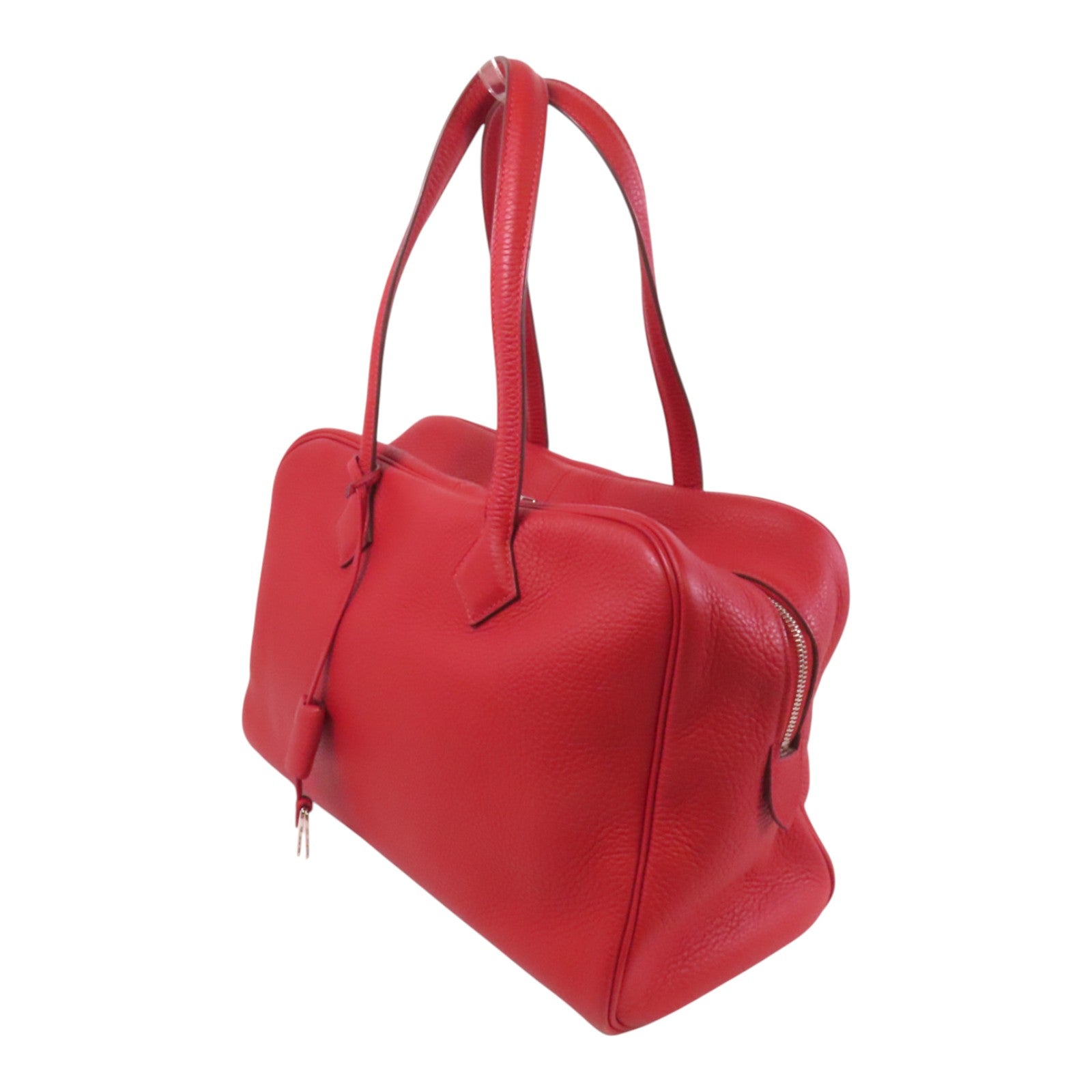 HERMES Clemence皮革Victoria 35銀扣手挽袋