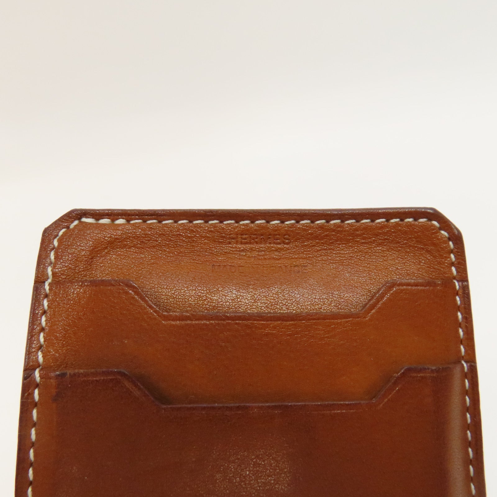 HERMES 牛皮皮革Card Case卡片套啡色