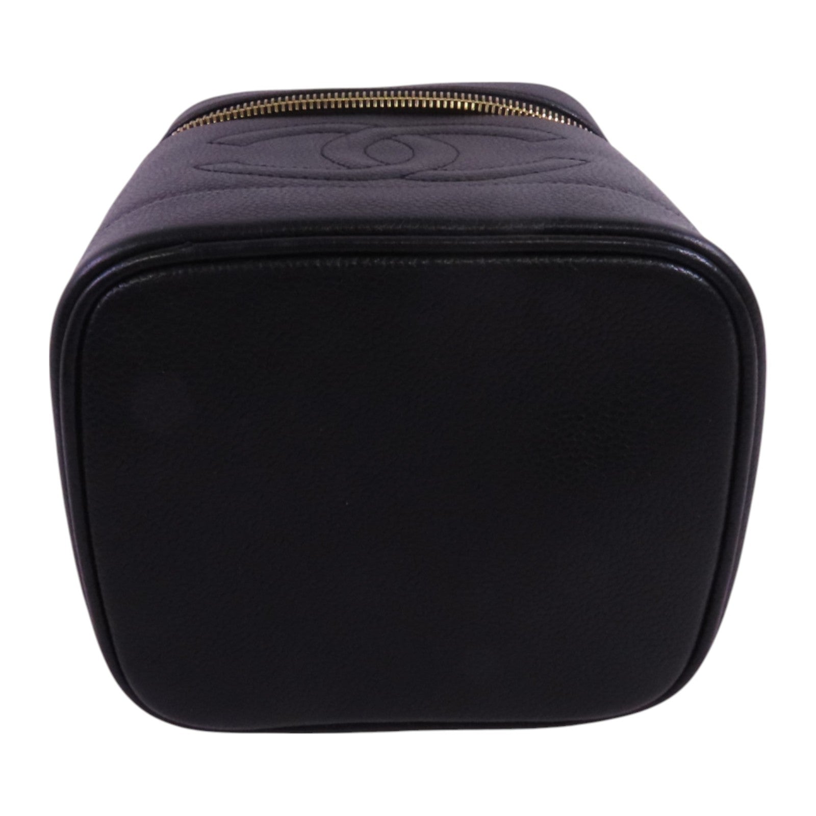 CHANEL 【激減優惠】牛皮皮革Vintage Vanity金扣手挽袋