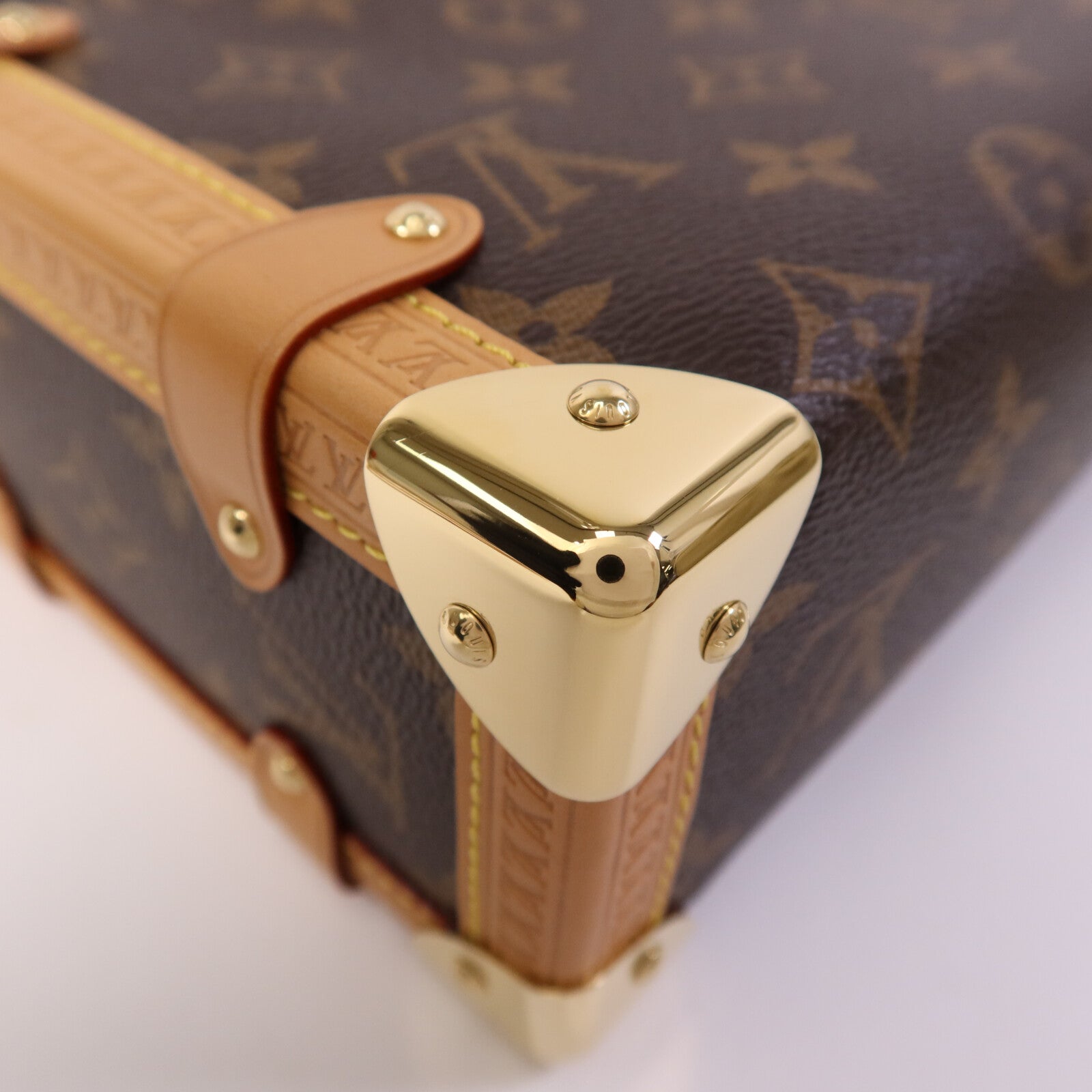 LOUIS VUITTON 【激減優惠】Monogram Side Trunk金扣手挽肩背兩用袋
