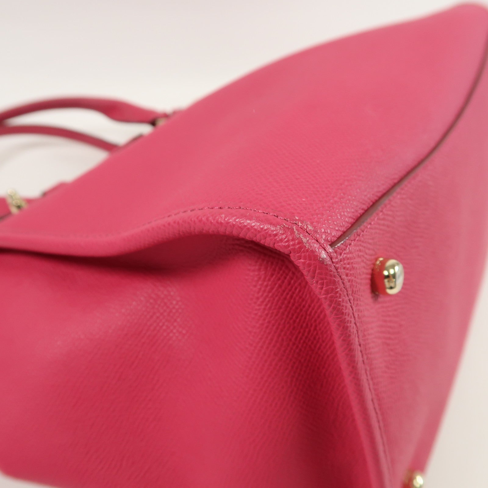 COACH 牛皮皮革2 Way Shoulder金扣手挽肩背兩用袋