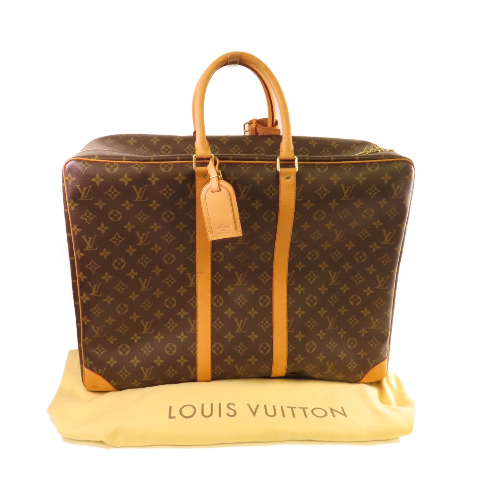 LOUIS VUITTON Monogram Sirius 55 Boston Bag金扣手提袋啡色