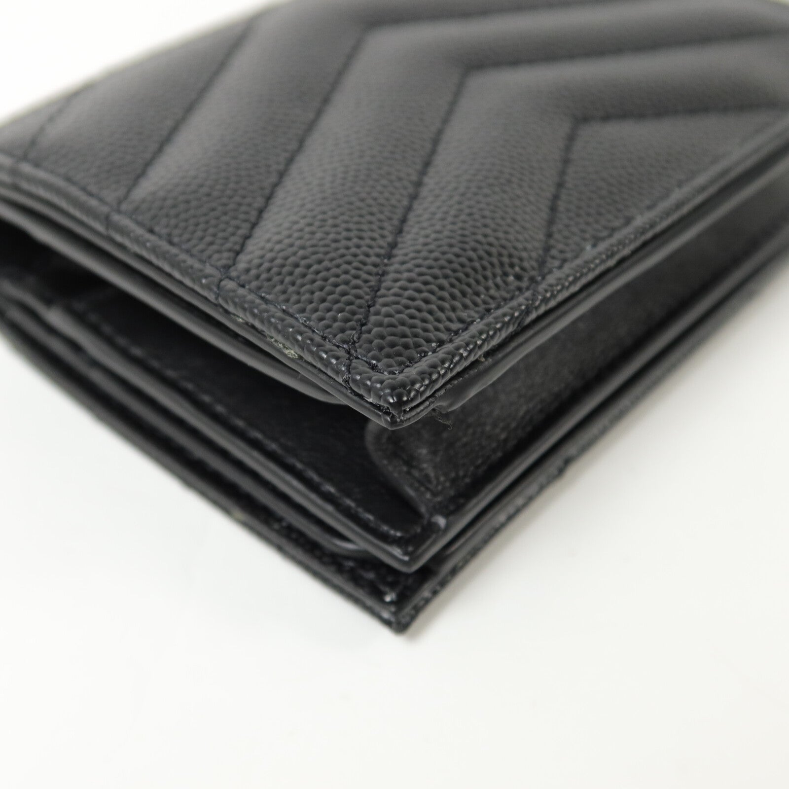 SAINT LAURENT 牛皮皮革Cassandre Matelasse Flap Card Case錢包