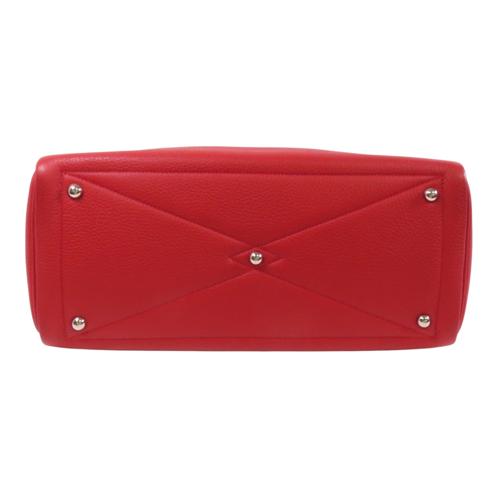 HERMES Clemence皮革Victoria 35銀扣手挽袋