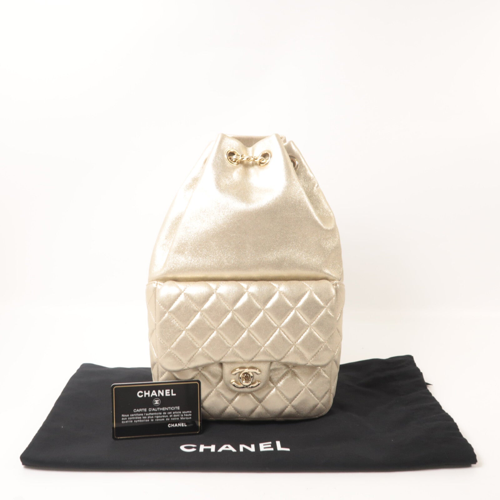 CHANEL 羊皮皮革Backpack背包