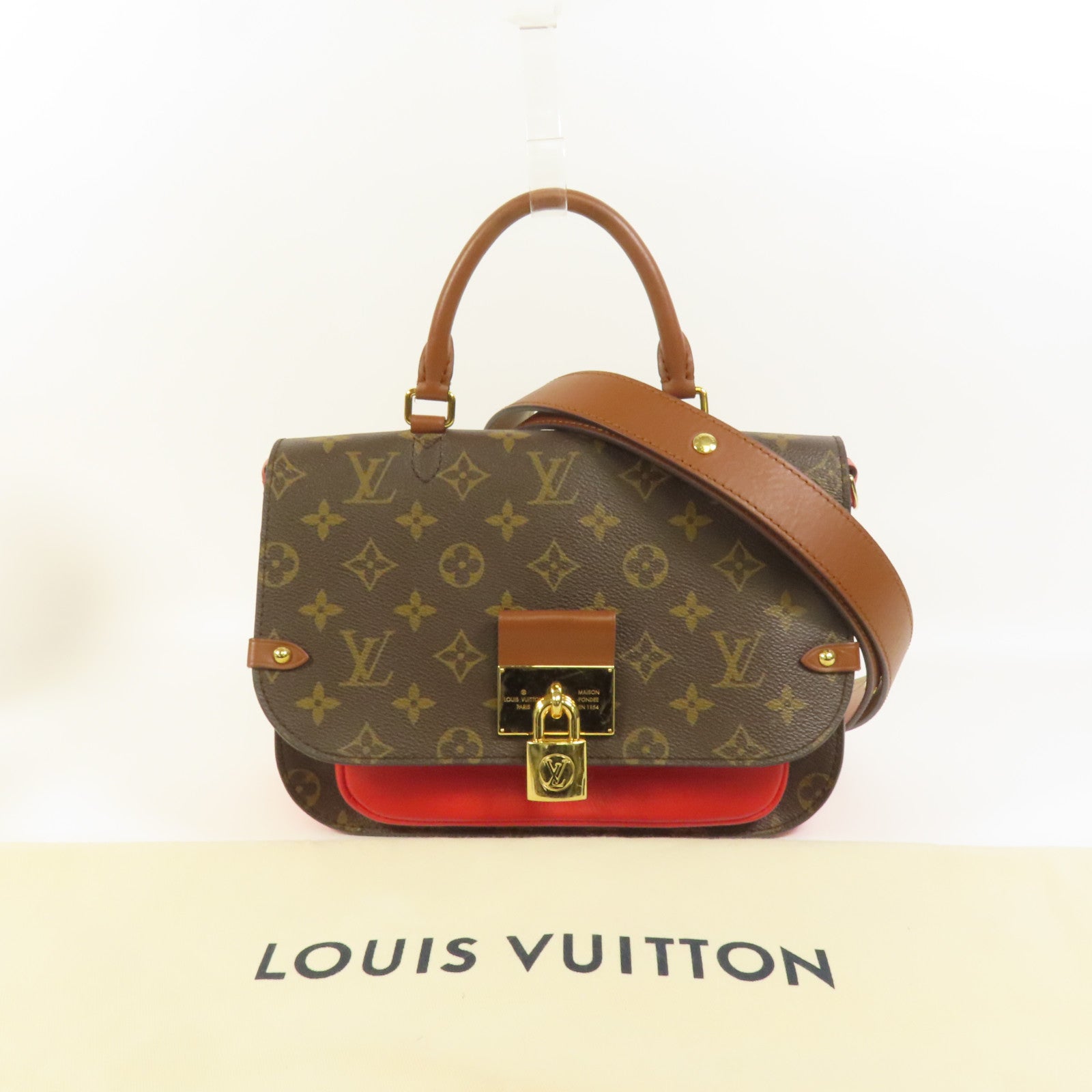 LOUIS VUITTON Monogram Vanguard金扣手挽肩背兩用袋