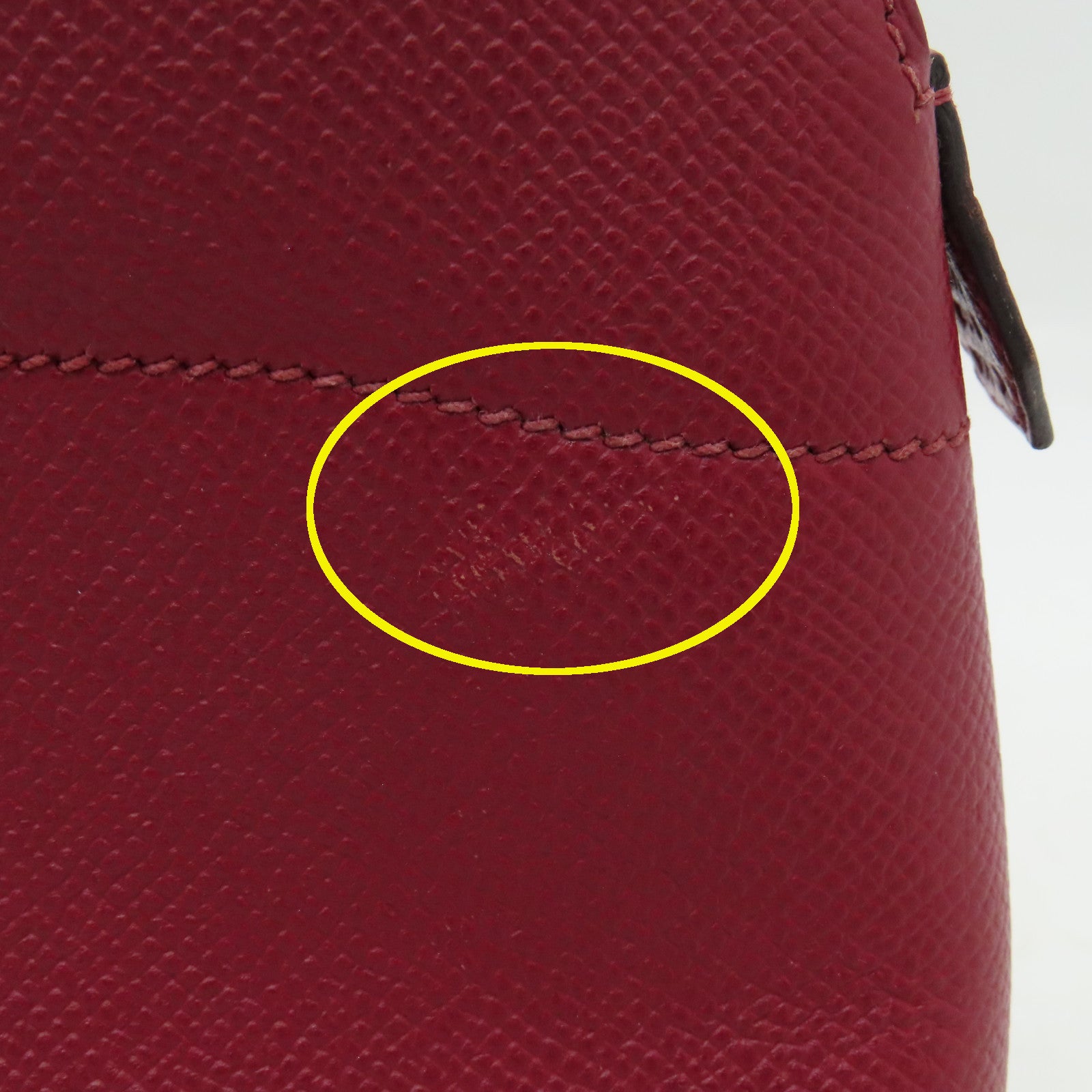 HERMES 【清倉大減價】Epsom皮革Bolide 27銀扣手挽肩背兩用袋Ruby紅色