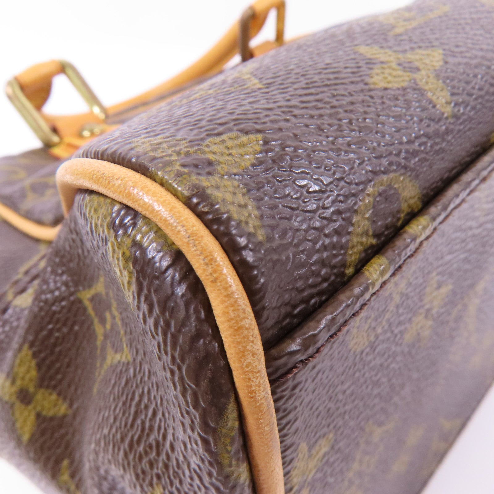 LOUIS VUITTON Monogram Manhattan PM手挽袋棕色