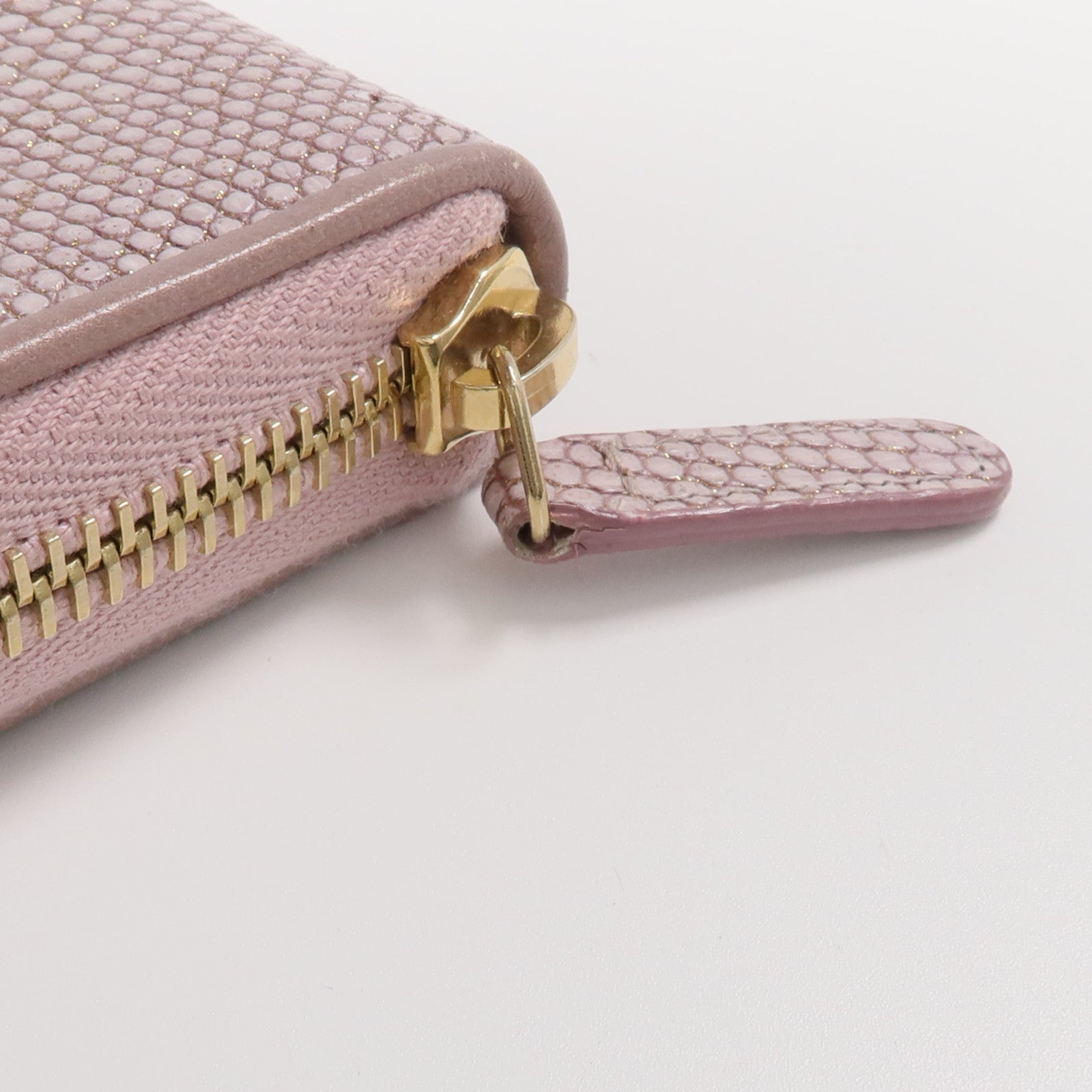CHANEL 【激減優惠】蜥蝪皮革Long Wallet金扣長錢包